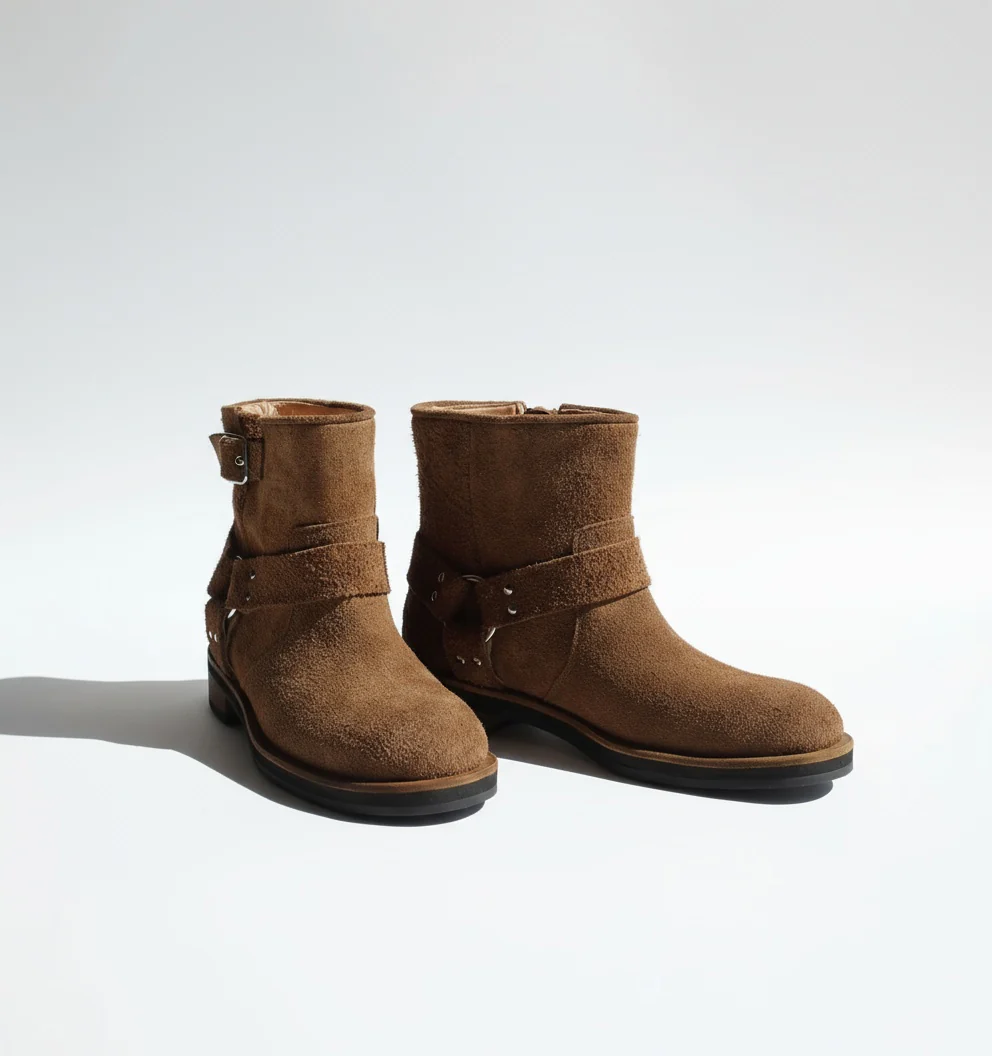 Brown Suede Ankle Boots - Image 3