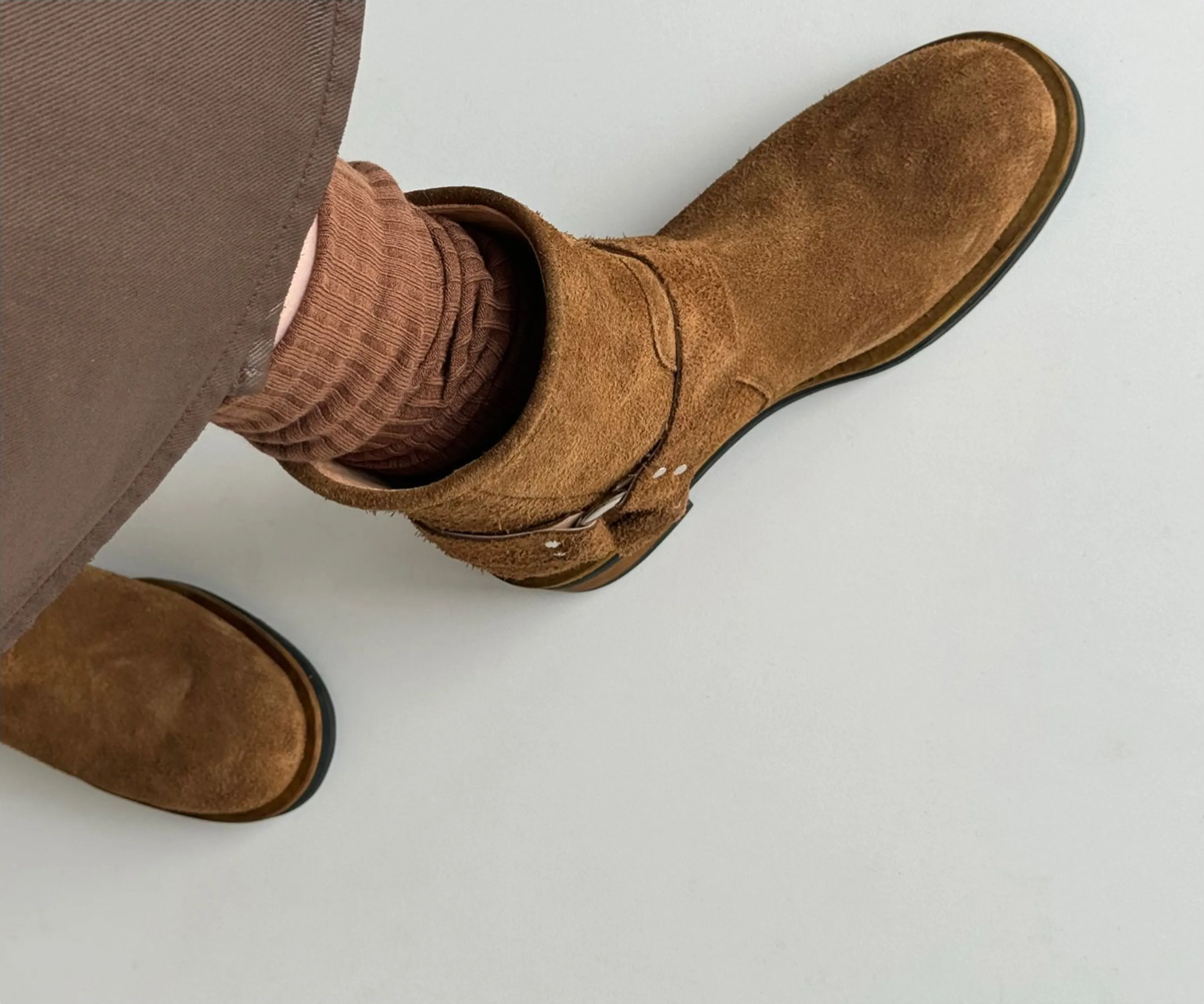 Brown Suede Ankle Boots - Image 4