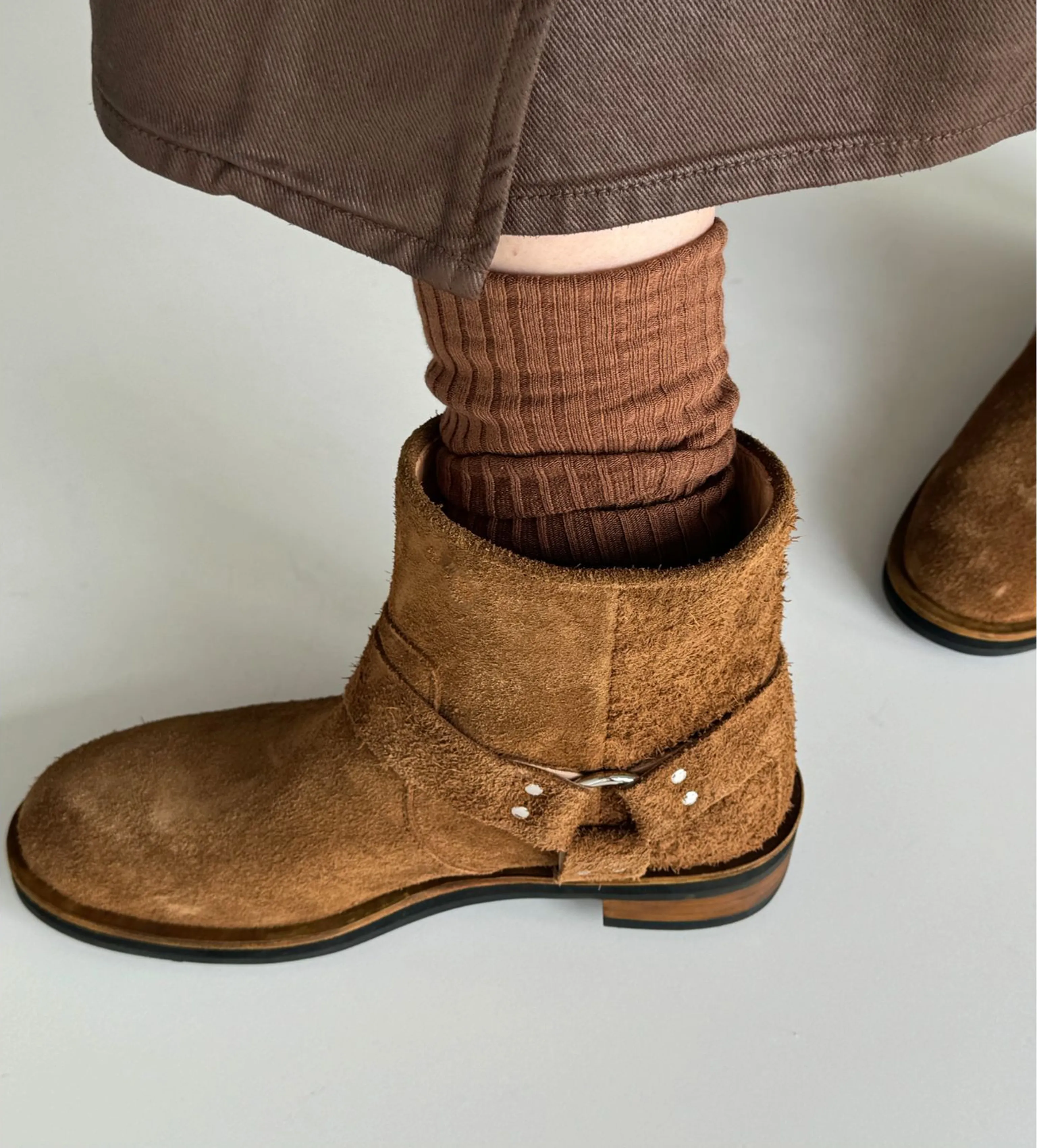Brown Suede Ankle Boots - Image 5