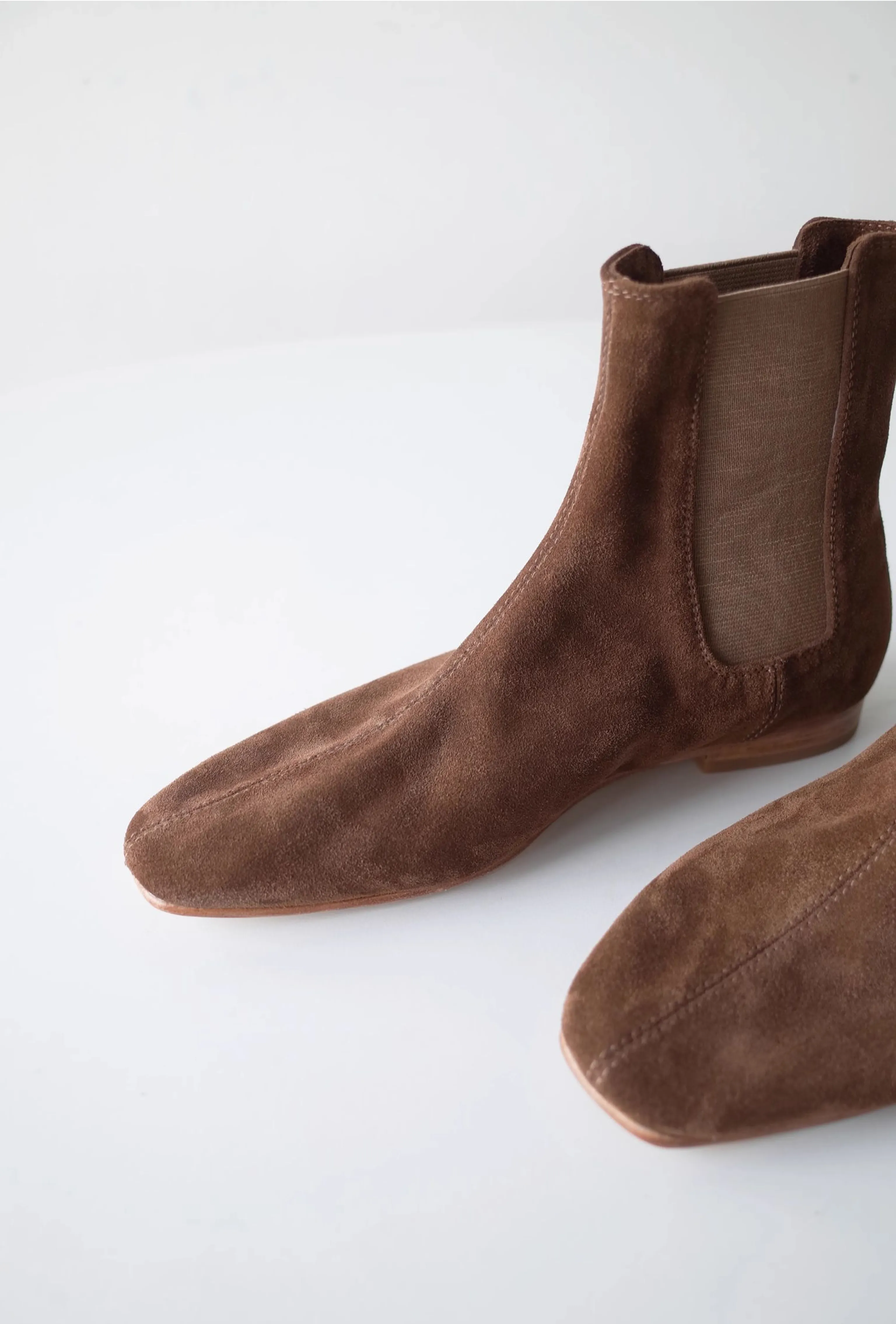 Brown Suede Chelsea Boots
