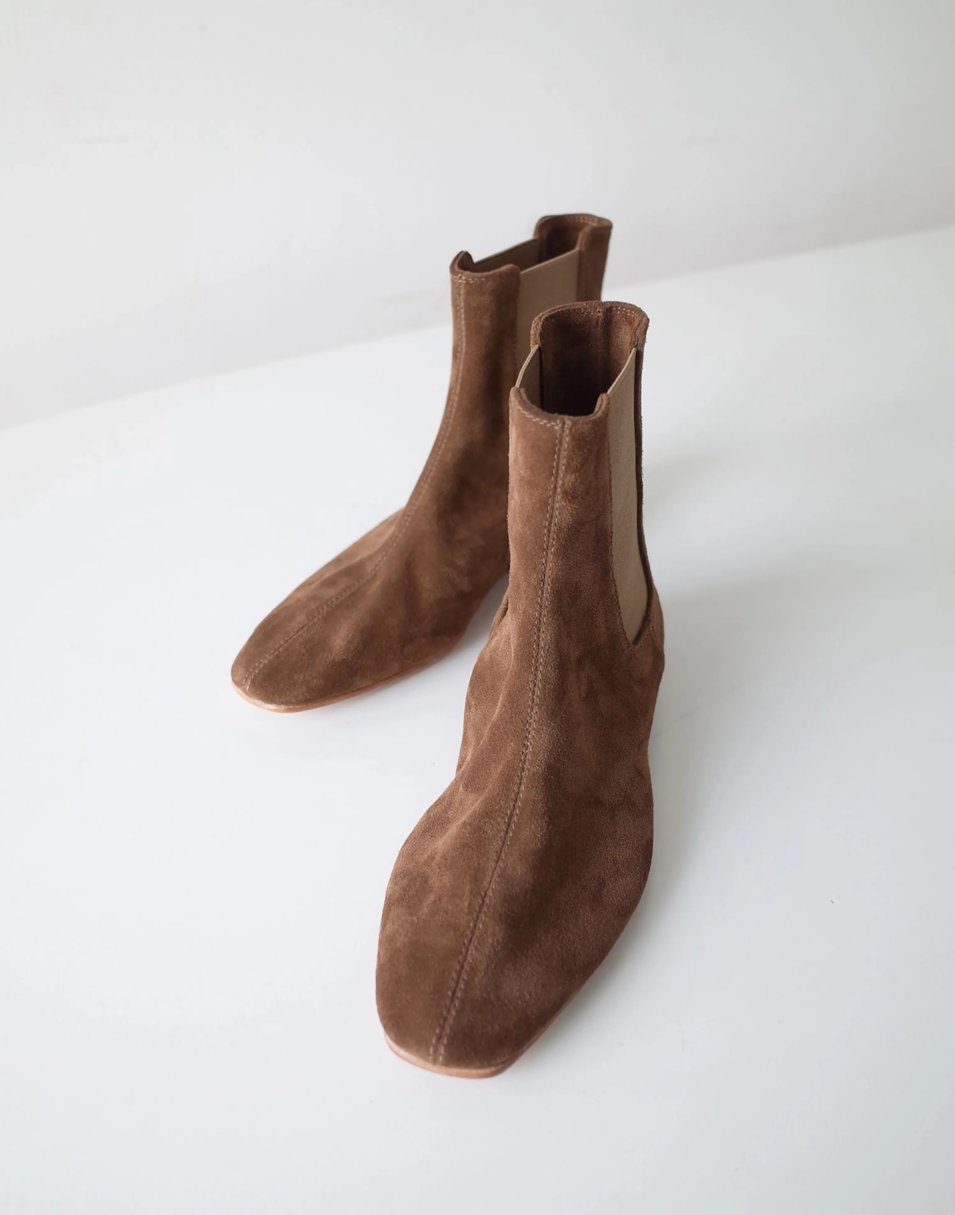 Brown Suede Chelsea Boots - Image 3