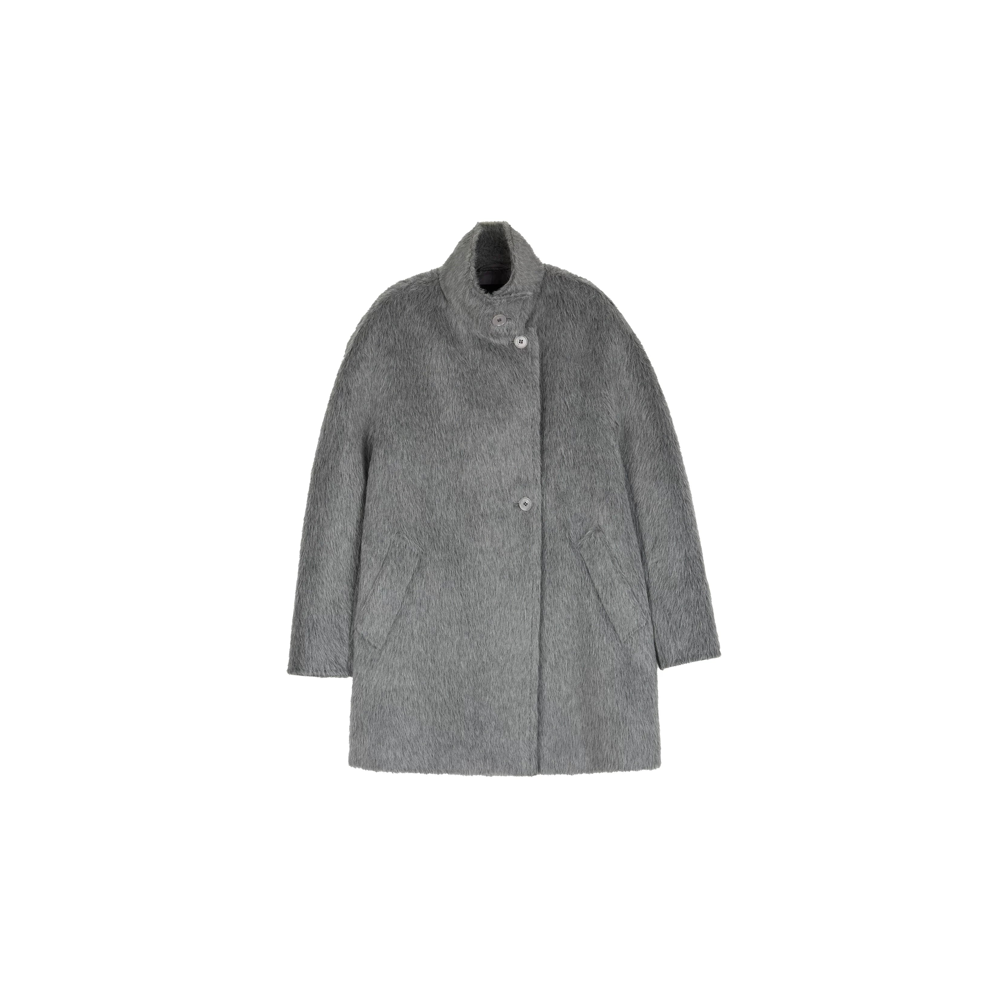 Brushed Alpaca Overcoat - Image 7