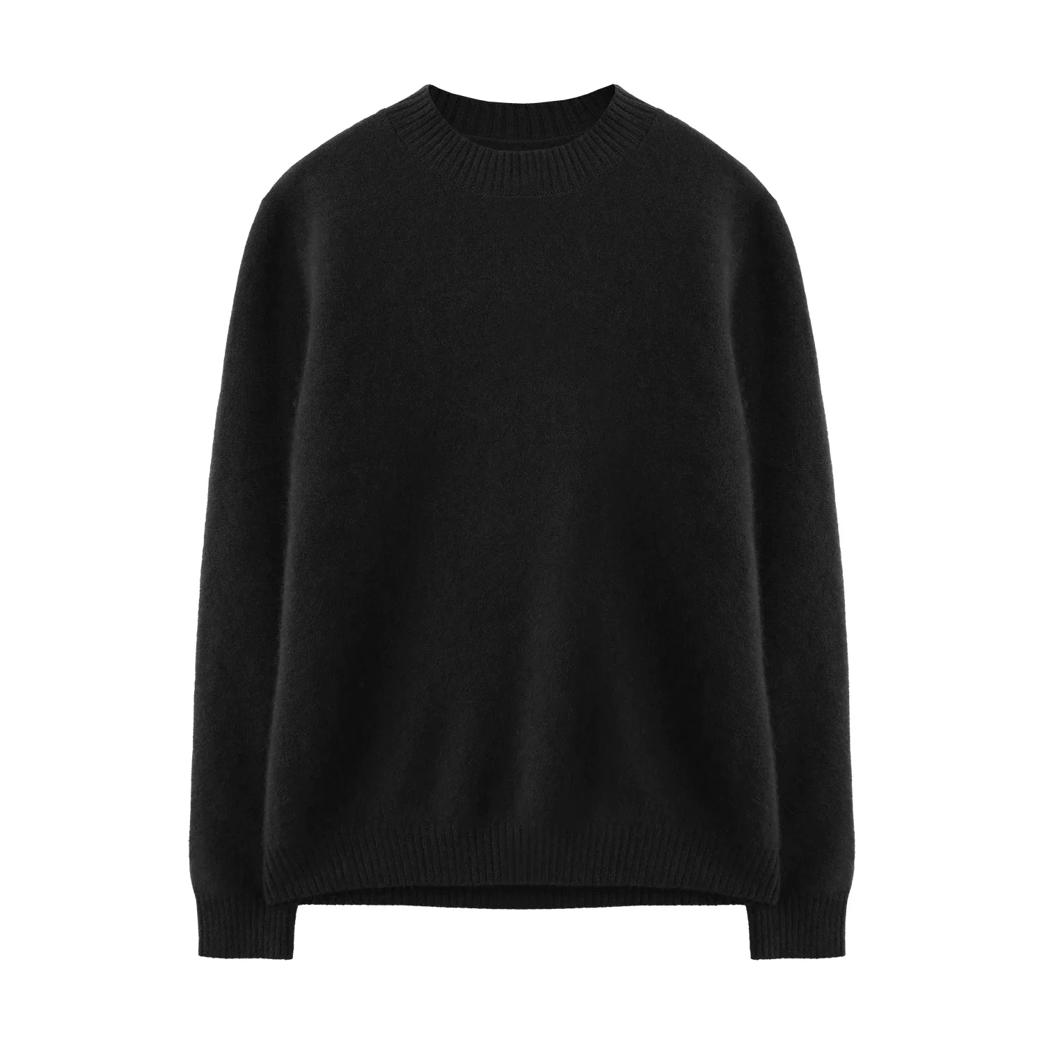 Brushed Cashmere Blend Crewneck Sweater - Image 6