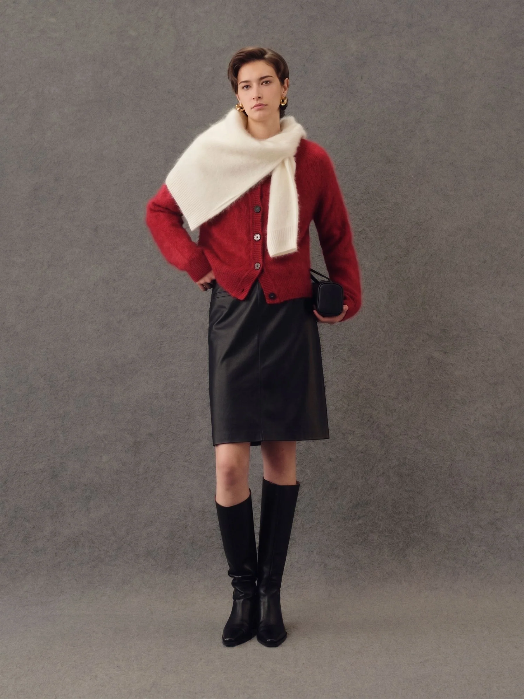 Brushed Cashmere Cardigan - Image 3