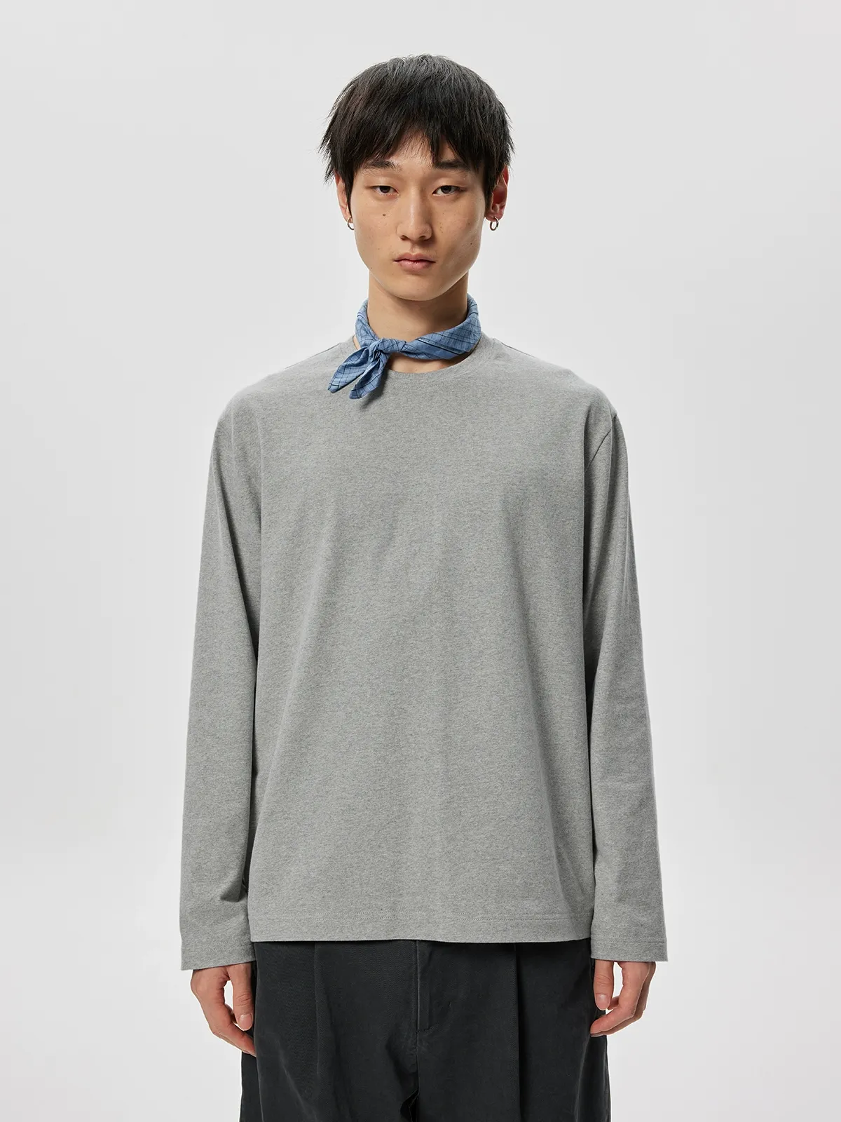 Brushed Cotton Long-Sleeve Tee - Image 4