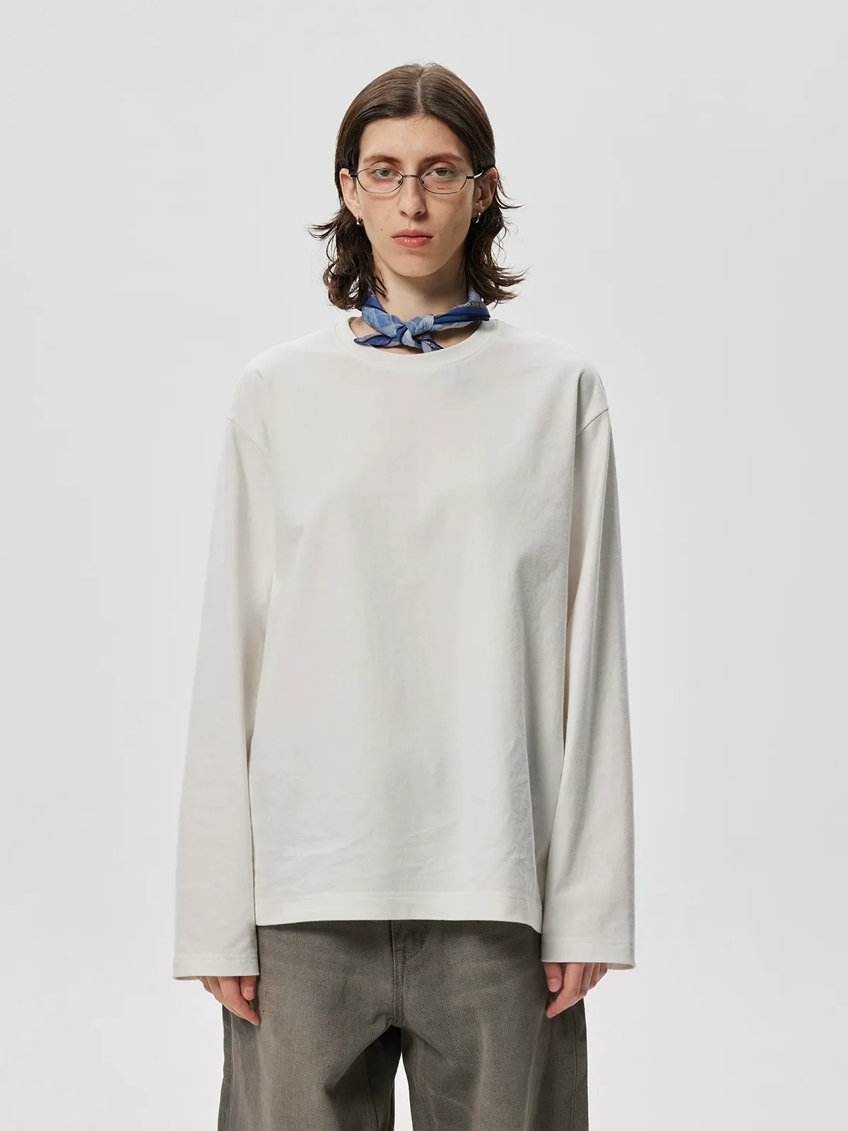 Brushed Cotton Long-Sleeve Tee - Image 5