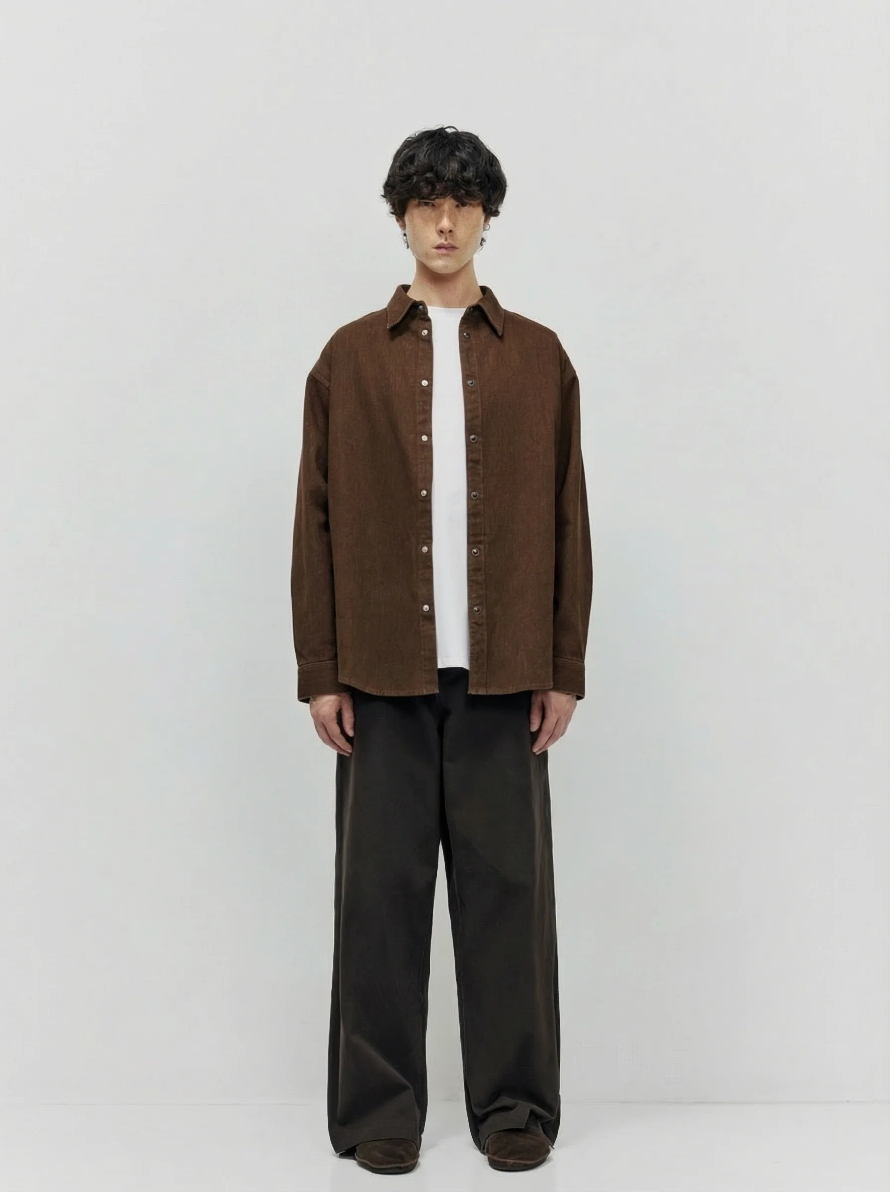 Brushed Cotton Side-Seam Trousers - Image 3
