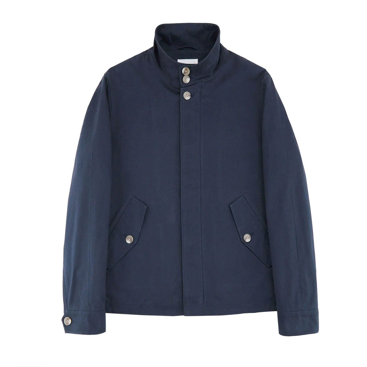 Brushed Cotton Stand-Collar Jacket - Image 5