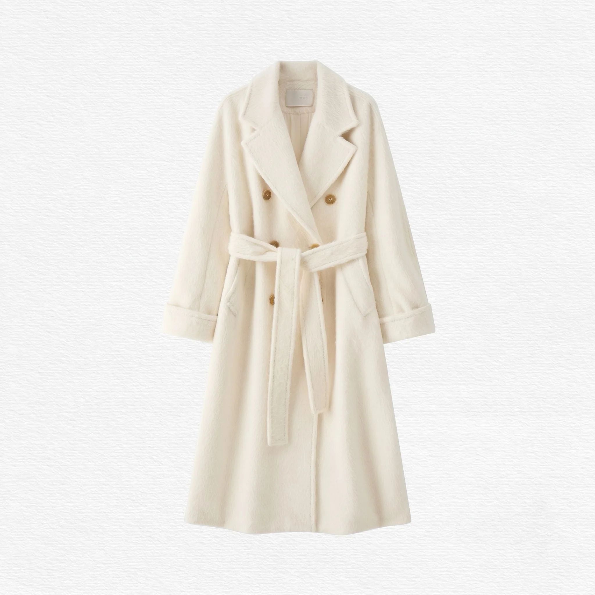 Brushed Double-Breasted Coat - Image 14