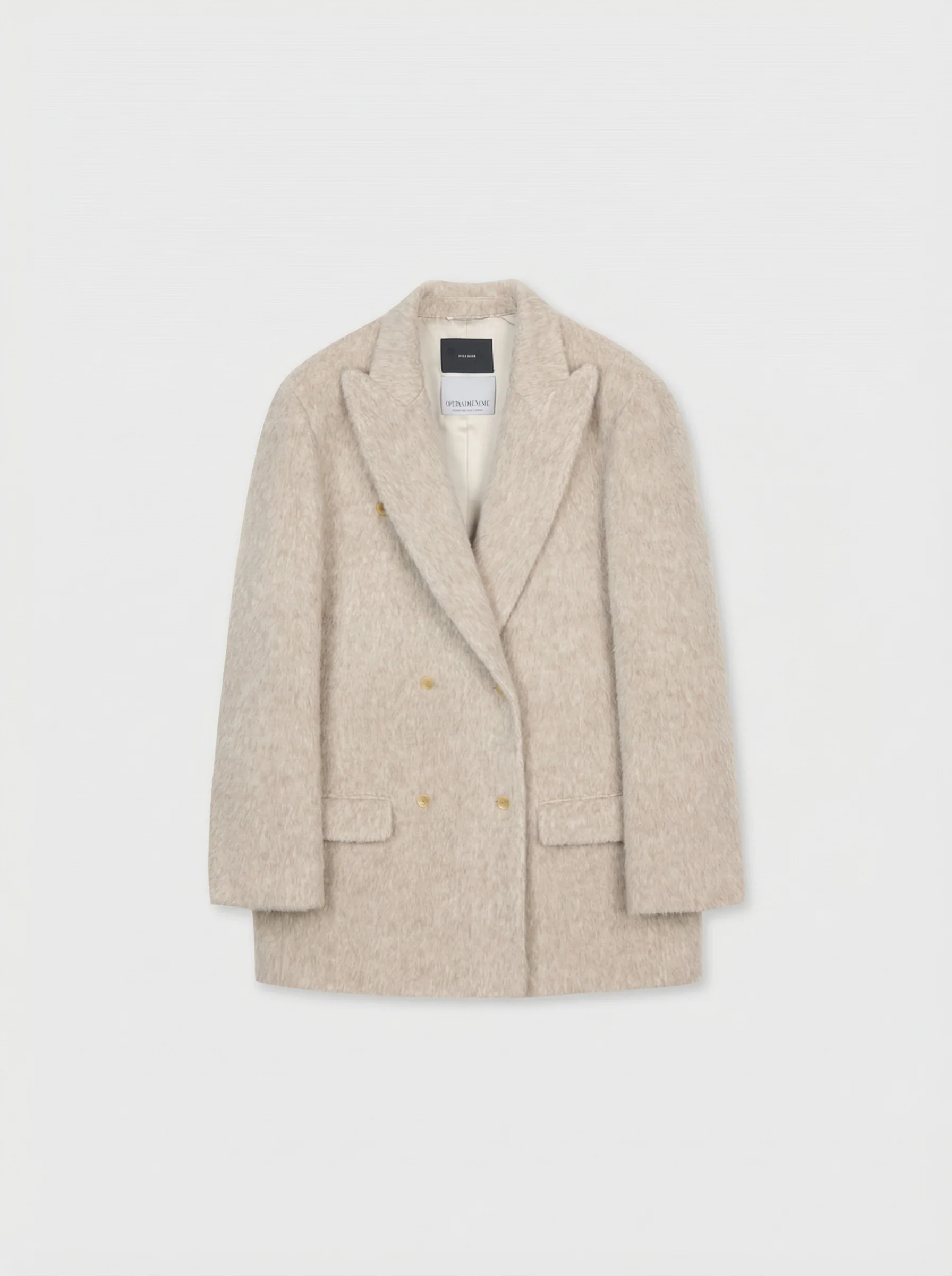 Brushed Double-Breasted Coat - Image 6