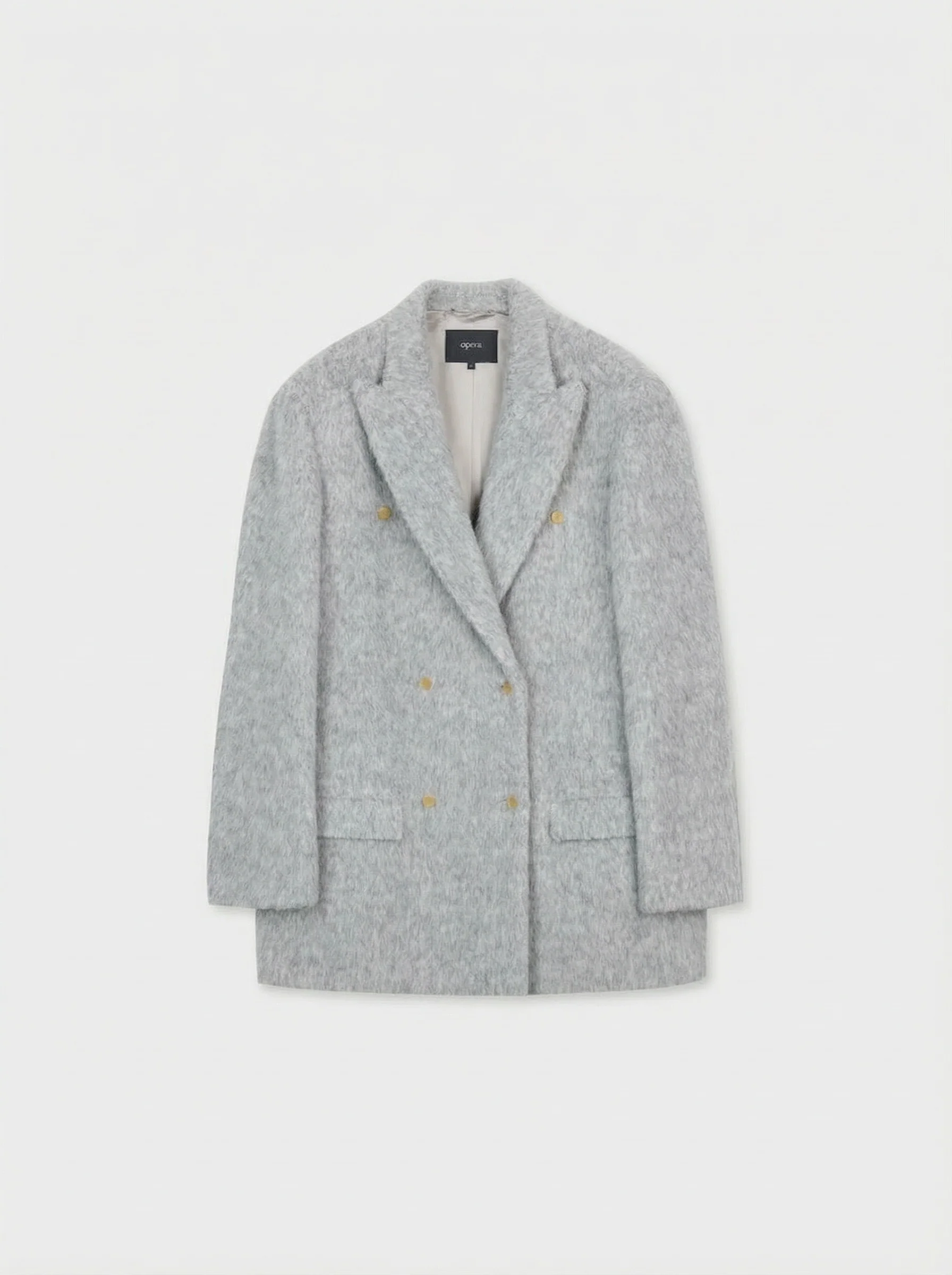 Brushed Double-Breasted Coat - Image 7