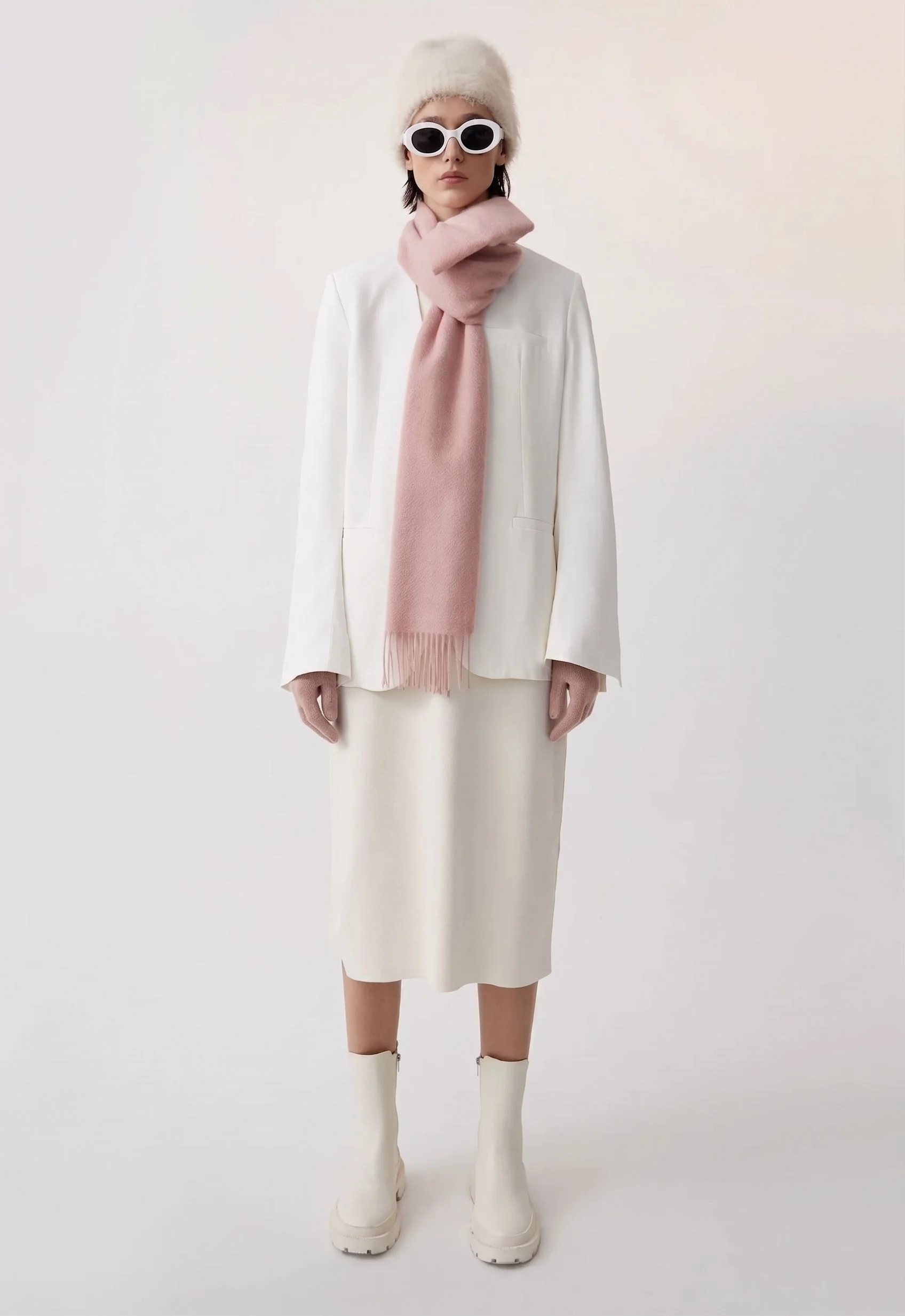 Brushed Fringed Scarf