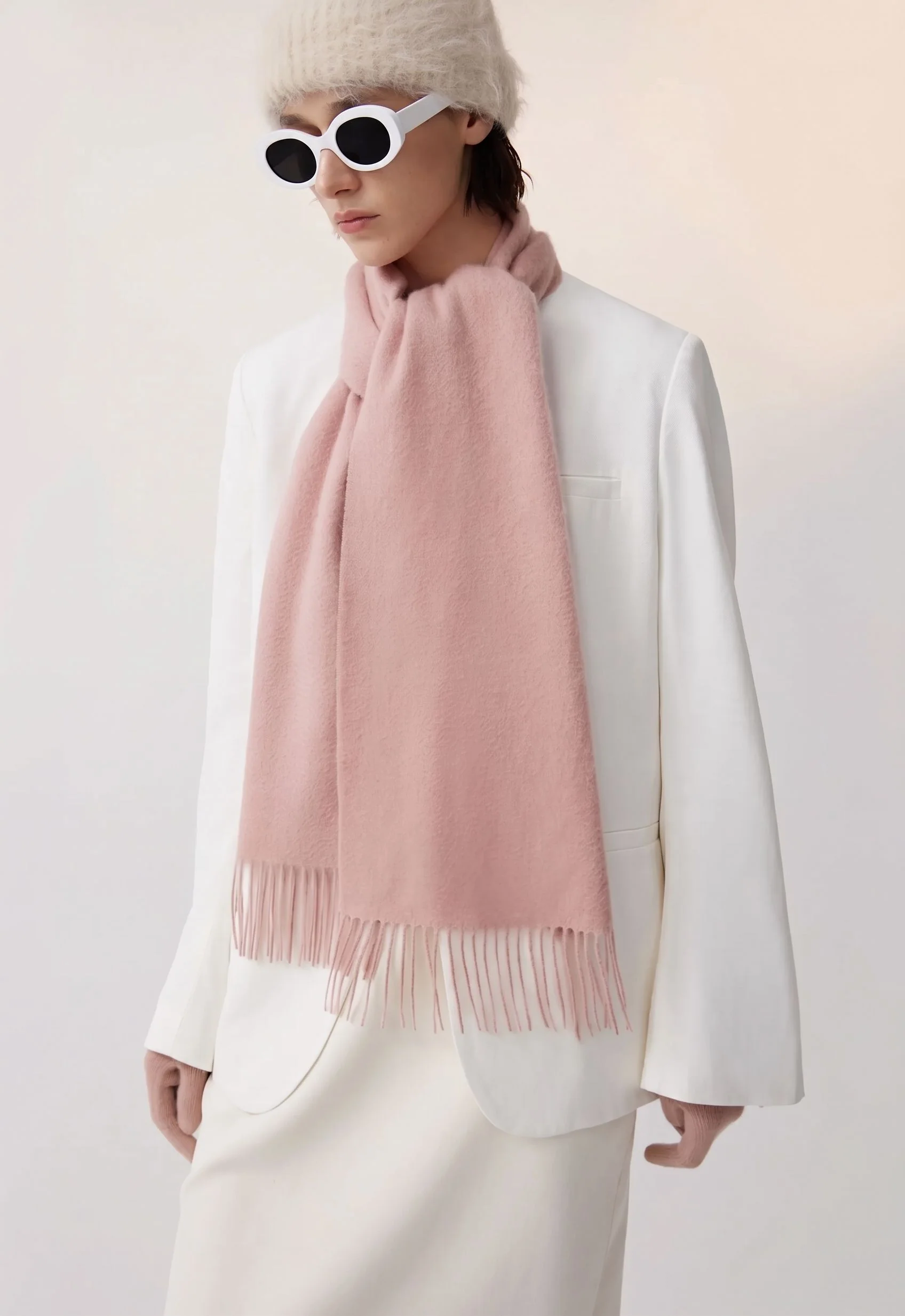 Brushed Fringed Scarf - Image 2