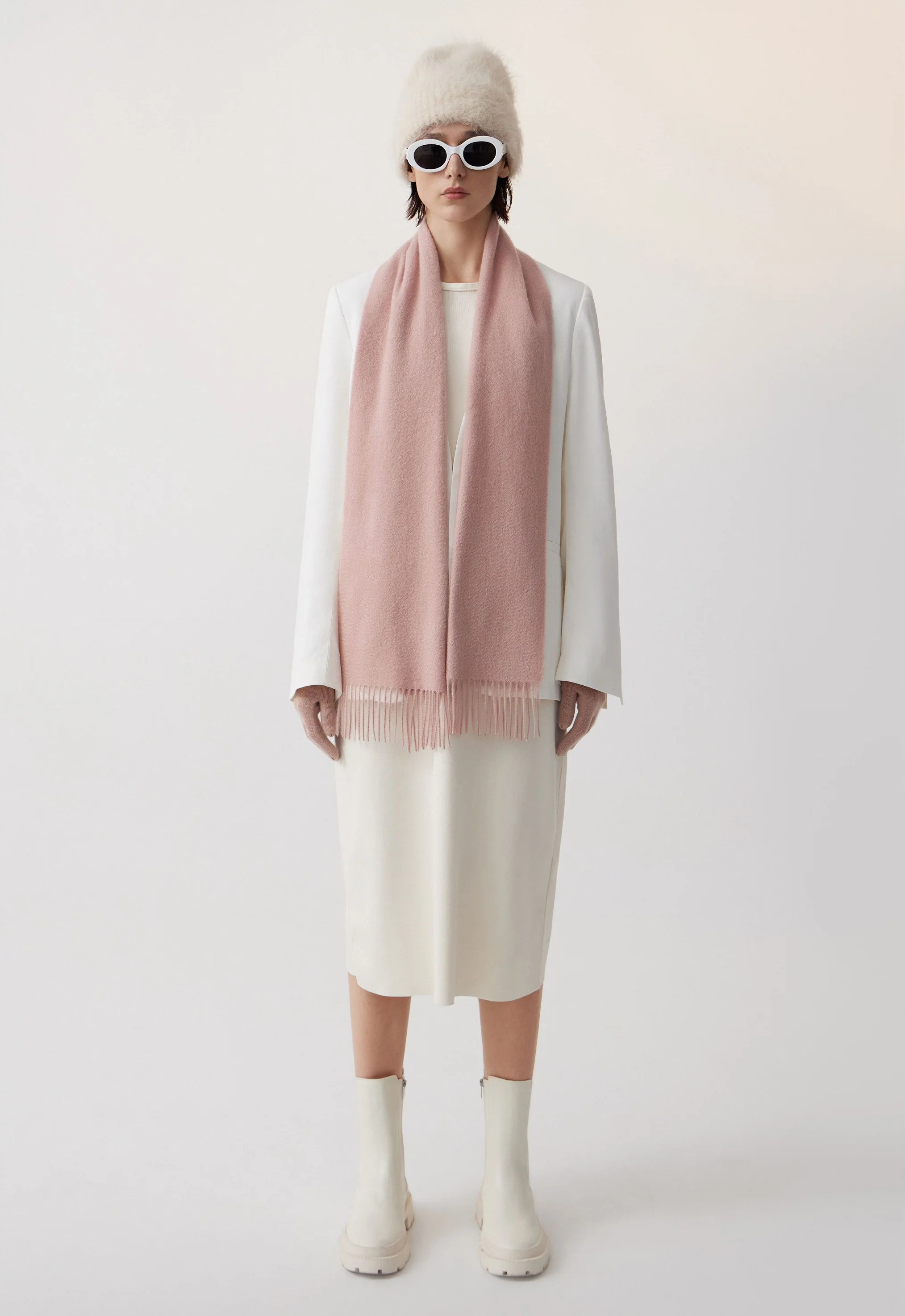 Brushed Fringed Scarf - Image 4