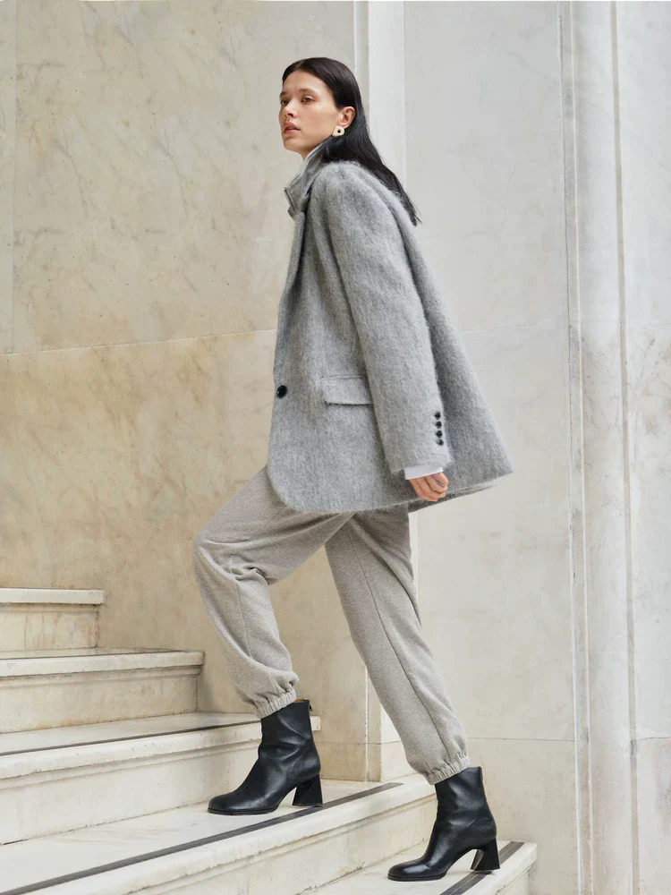 Brushed Grey Blazer - Image 2