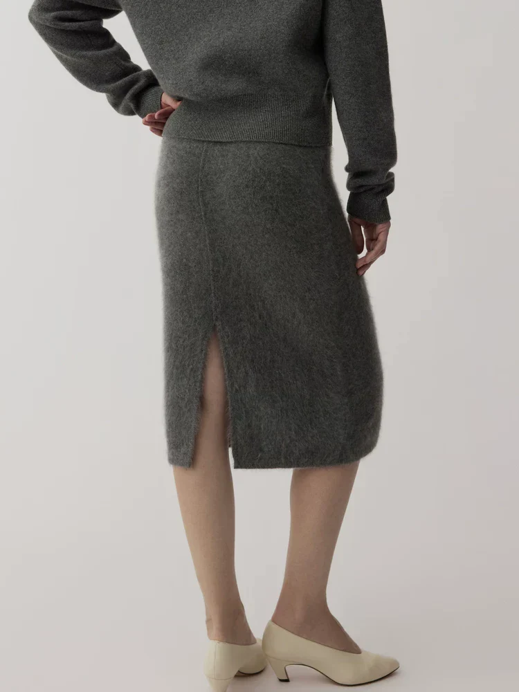 Brushed Knit Midi Skirt - Image 3