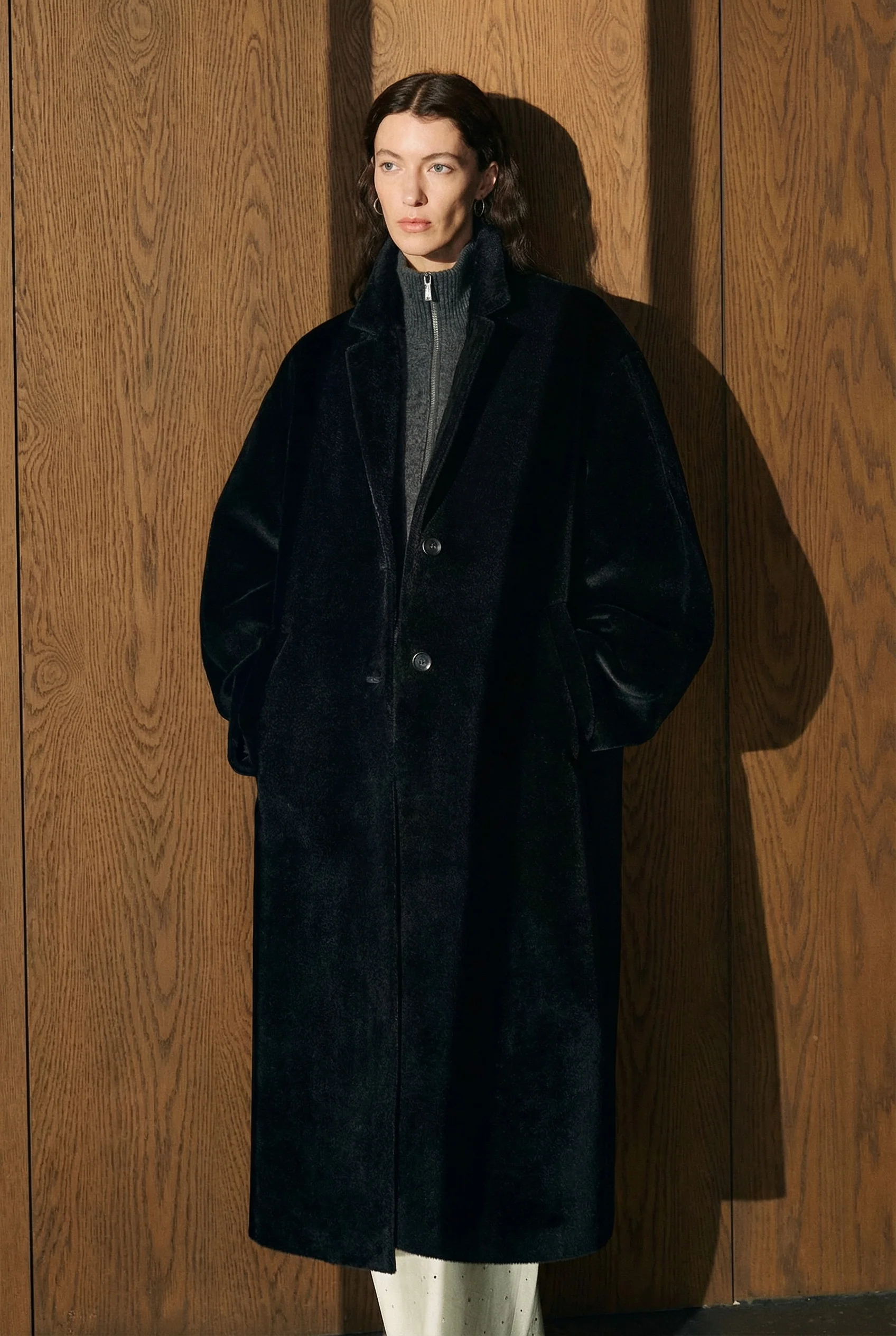 Brushed Long Coat - Image 6