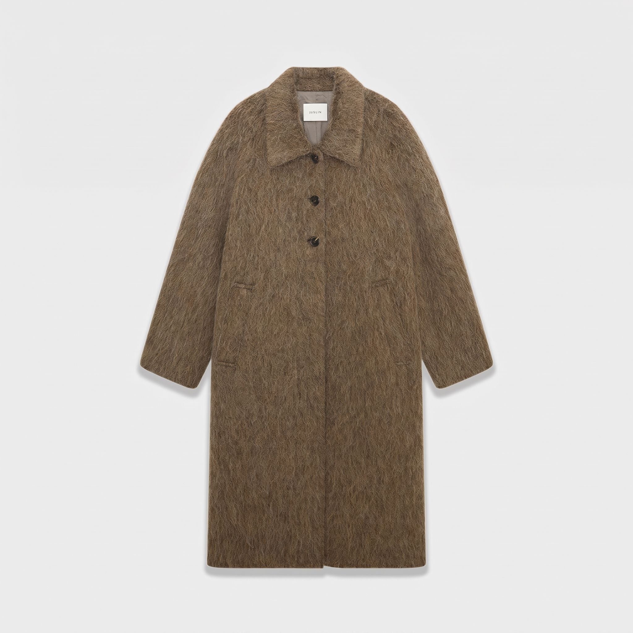 Brushed Long Coat - Image 7