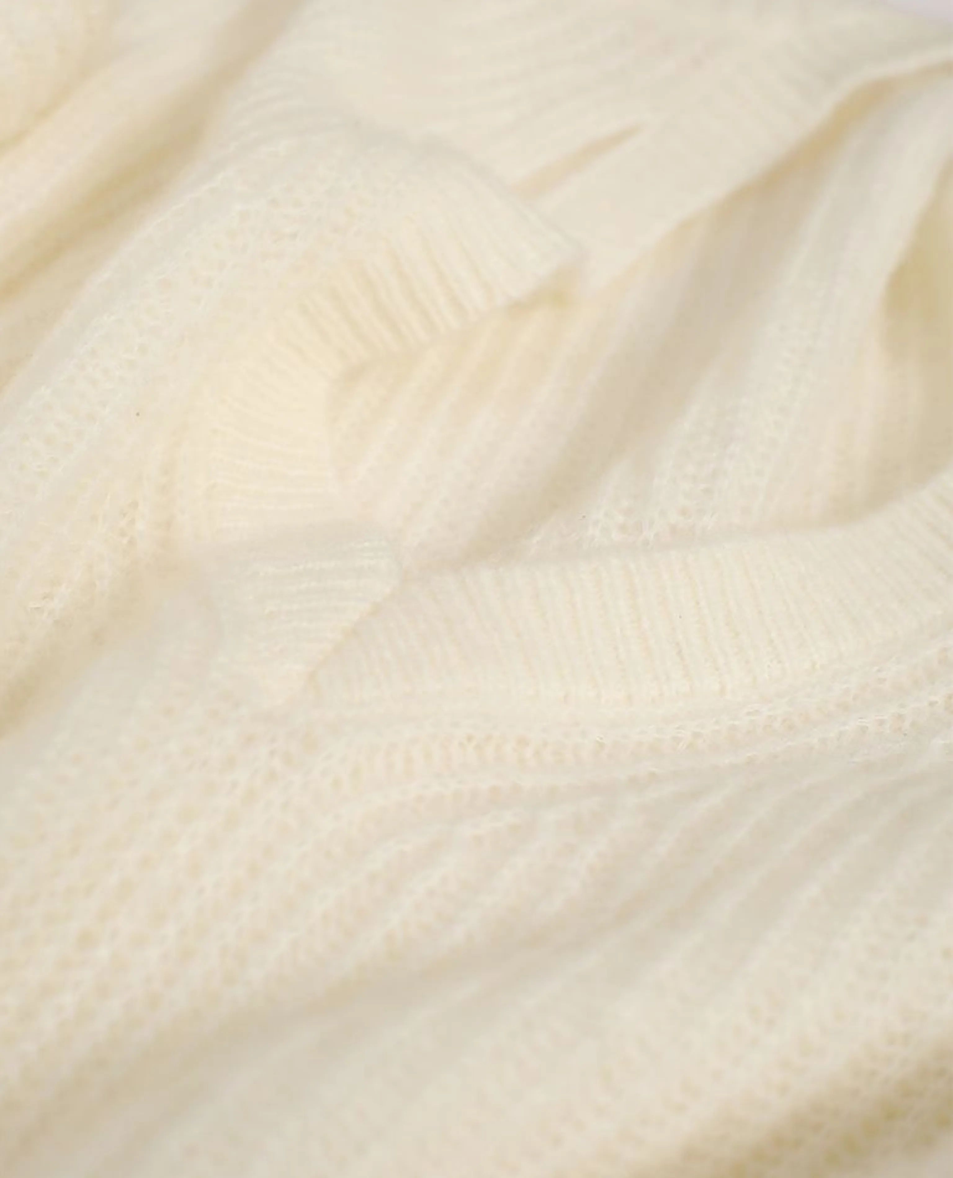Brushed Merino Rib V-neck Sweater - Image 6