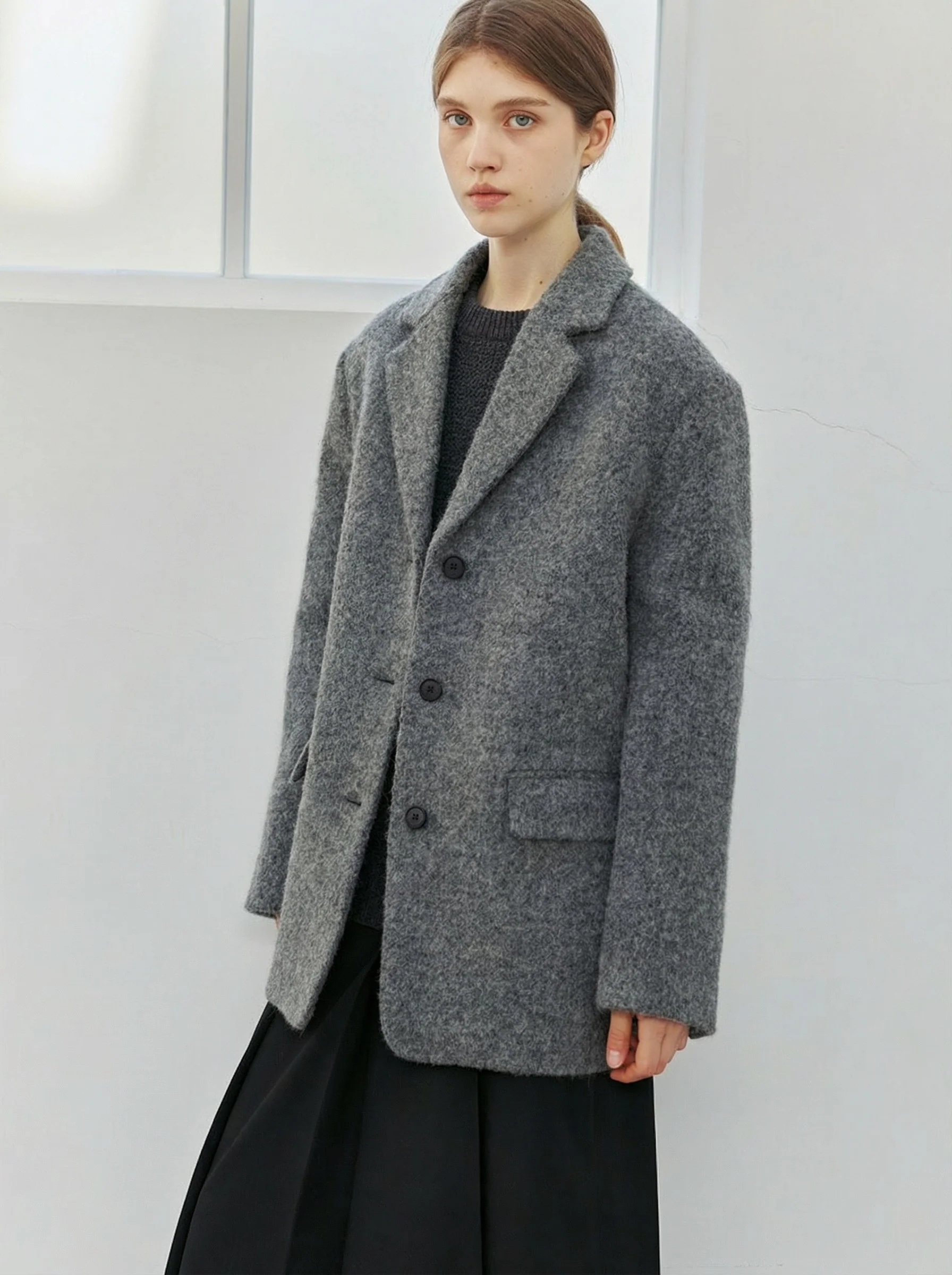 Brushed Oversized Blazer