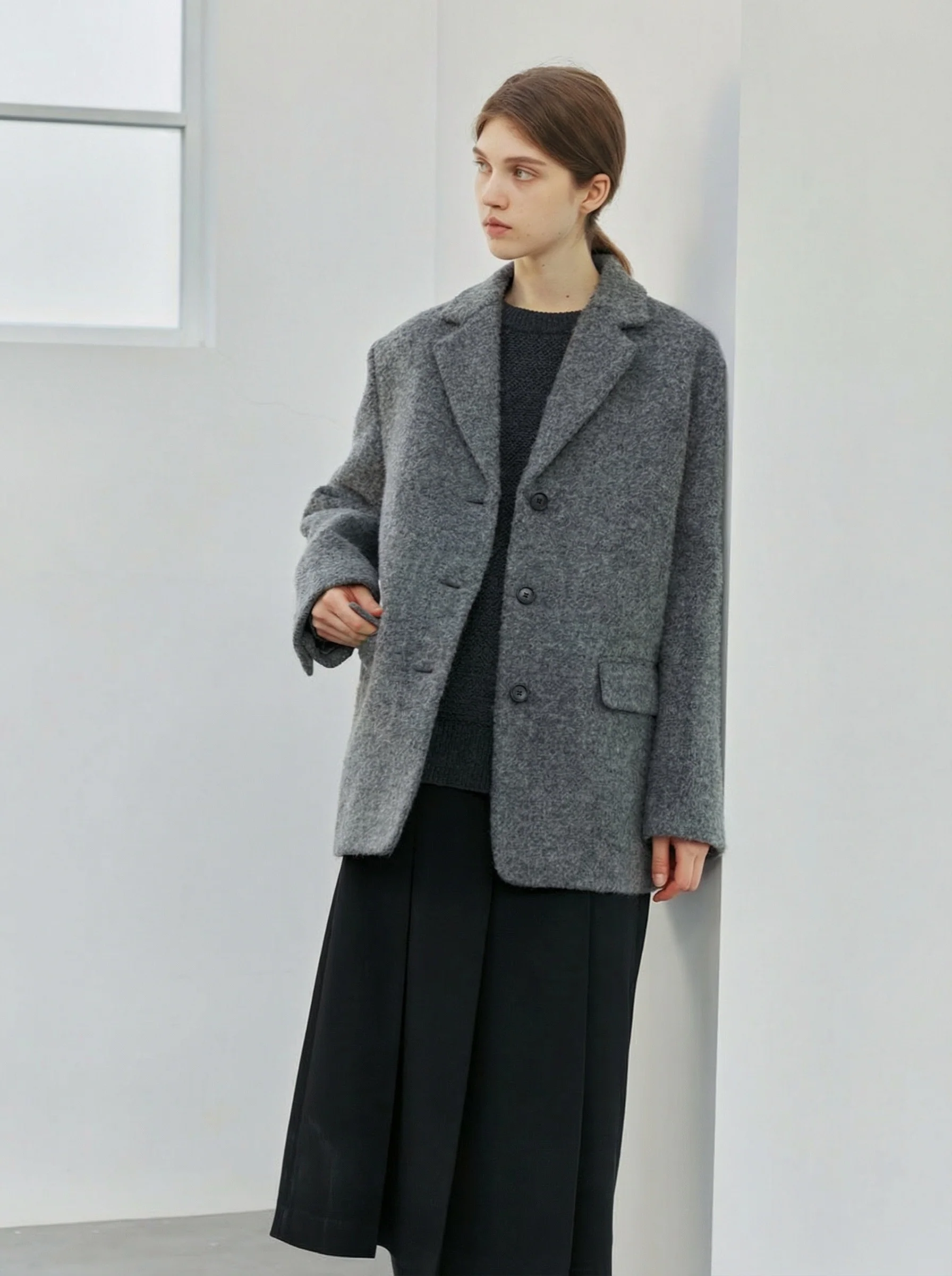 Brushed Oversized Blazer - Image 4