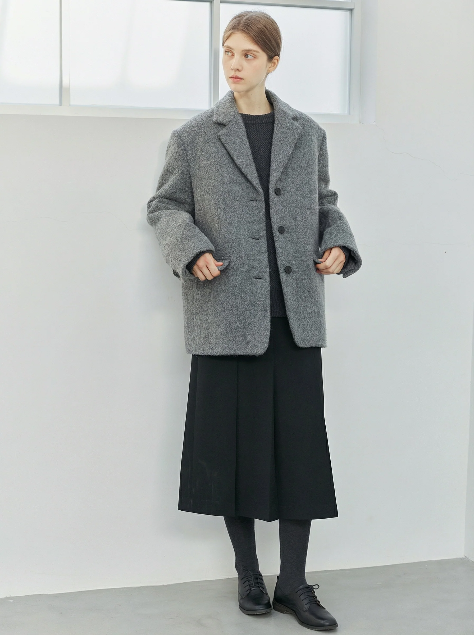 Brushed Oversized Blazer - Image 5