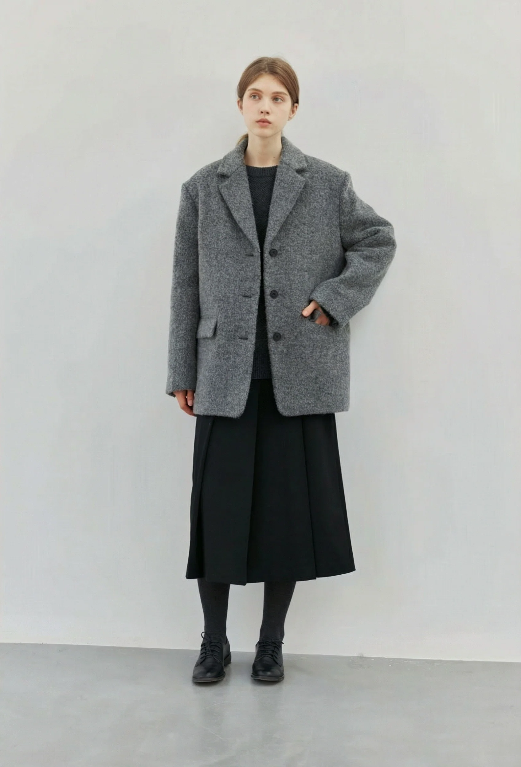 Brushed Oversized Blazer - Image 6