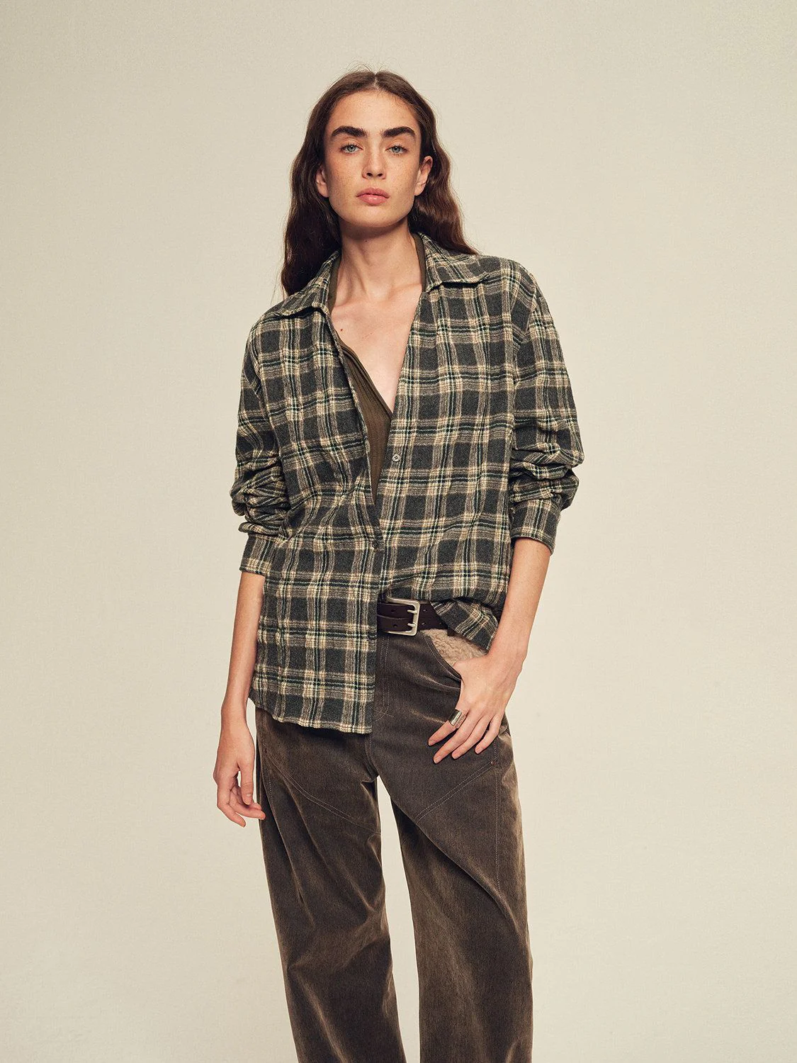 Brushed Plaid Shirt - Image 3