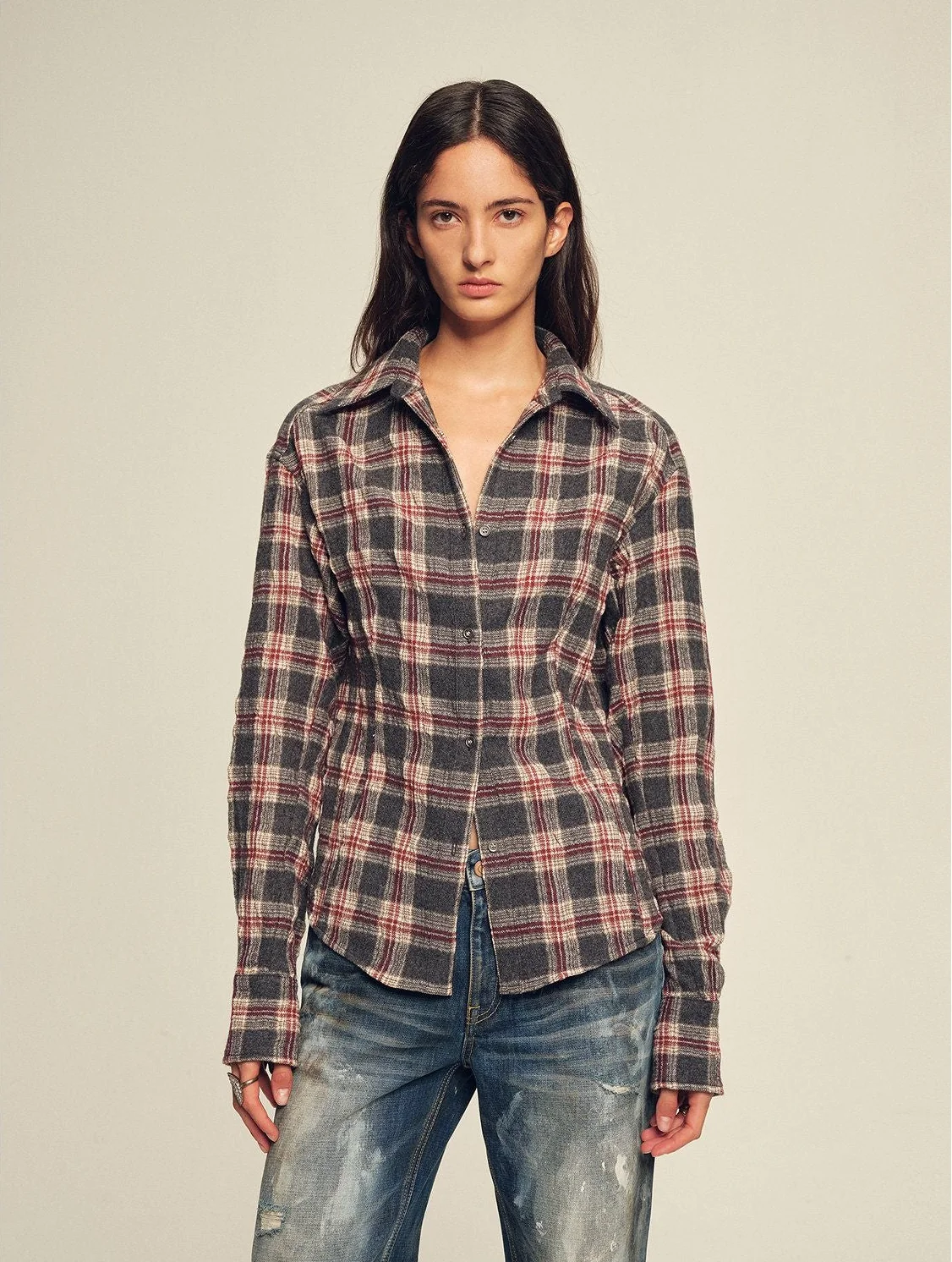 Brushed Plaid Shirt - Image 7