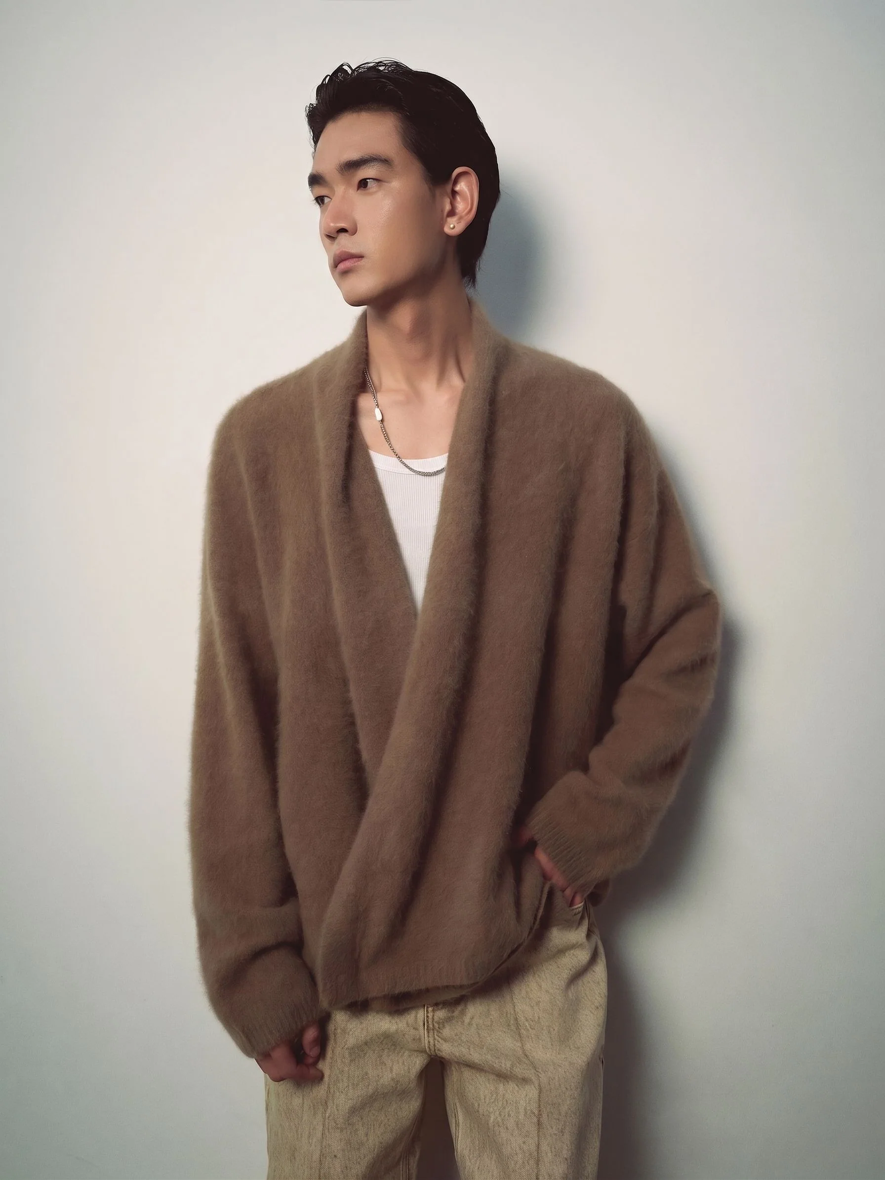 Brushed Shawl Cardigan - Image 6