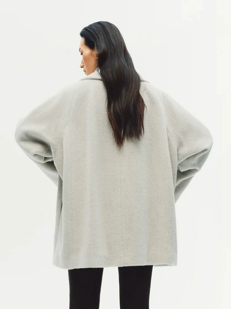 Brushed Shawl Coat - Image 2