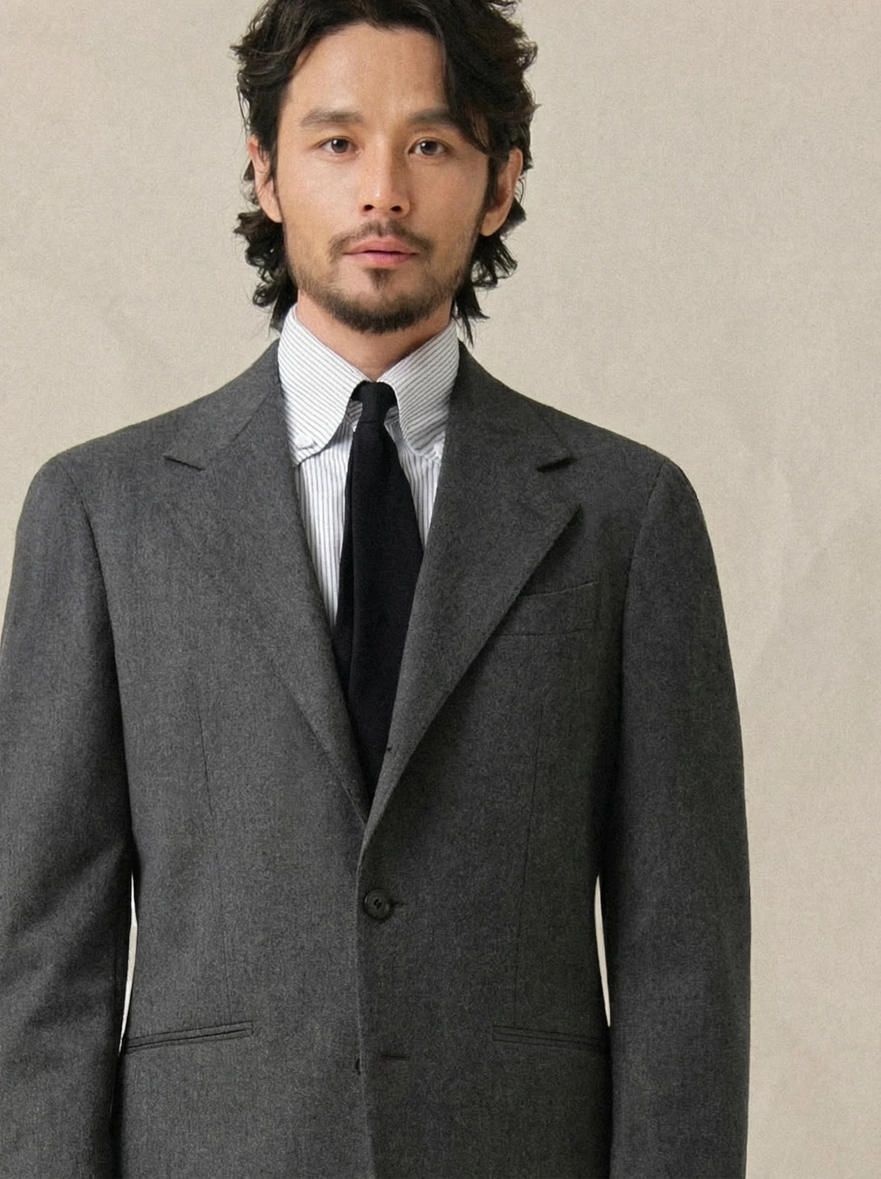Brushed Two-Button Blazer - Image 3