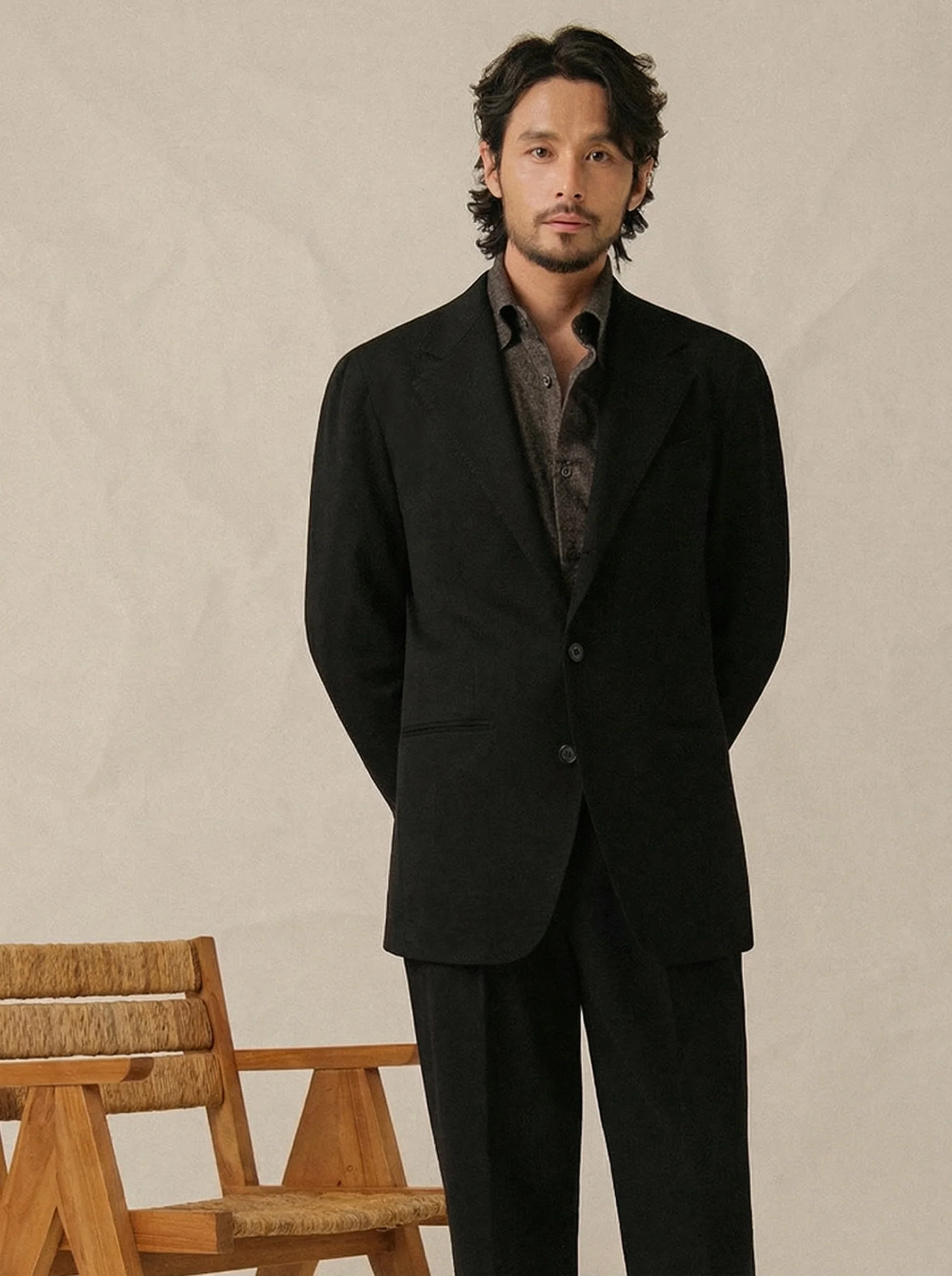 Brushed Two-Button Blazer - Image 4