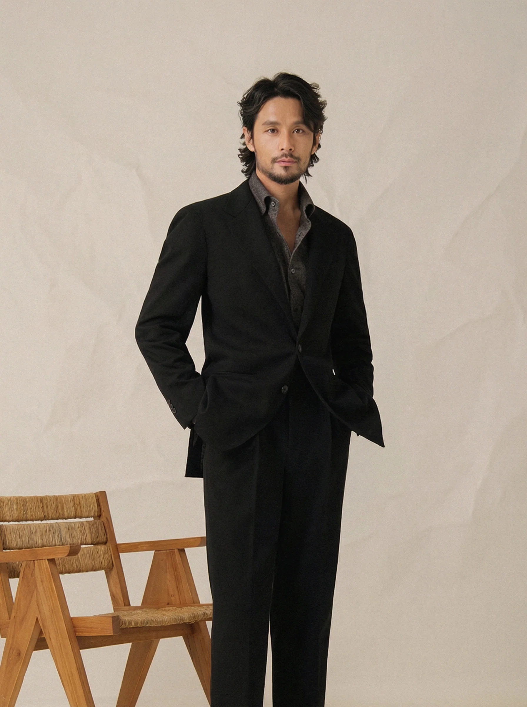 Brushed Two-Button Blazer - Image 5