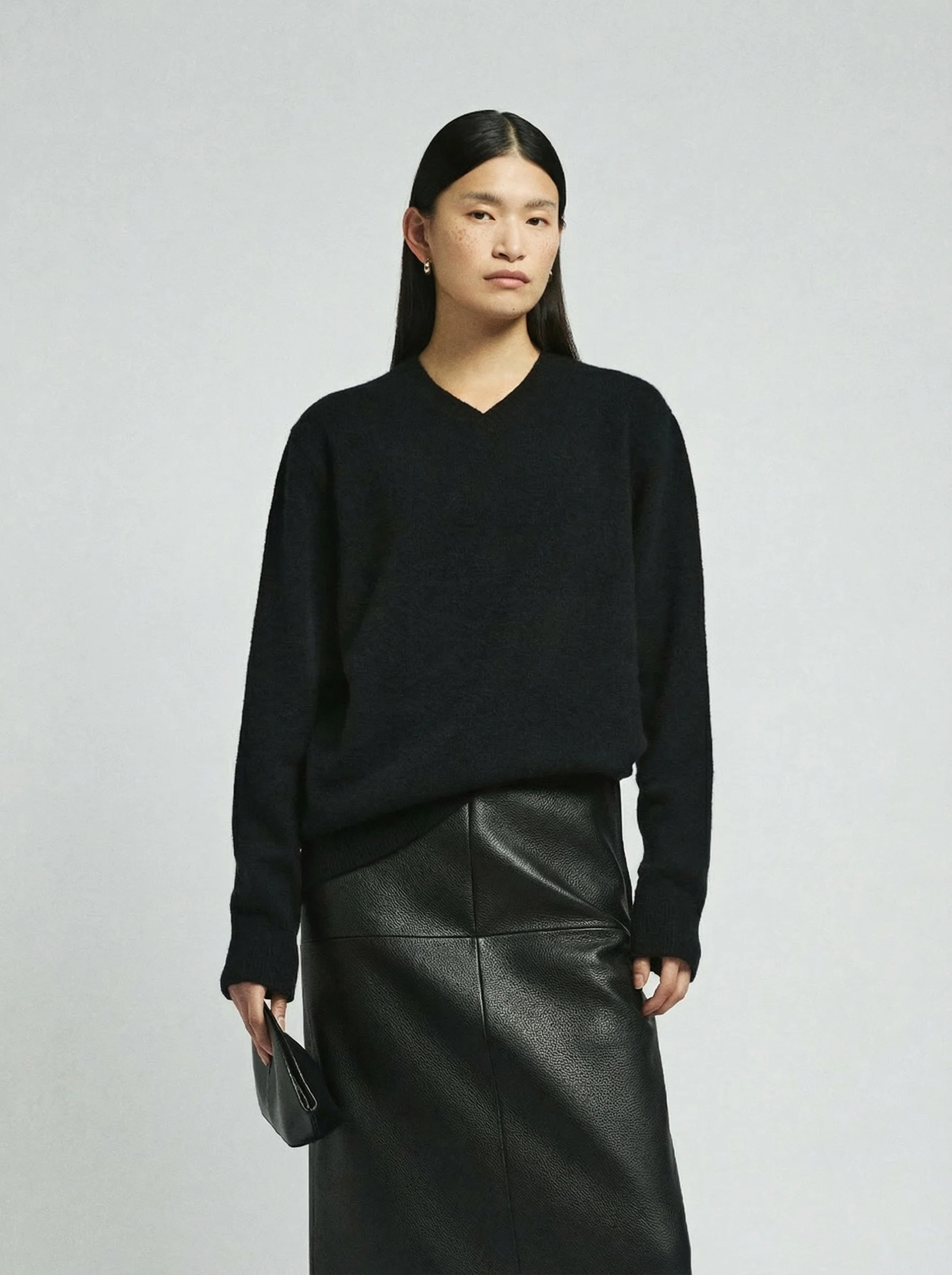 Brushed V-Neck Sweater - Image 3