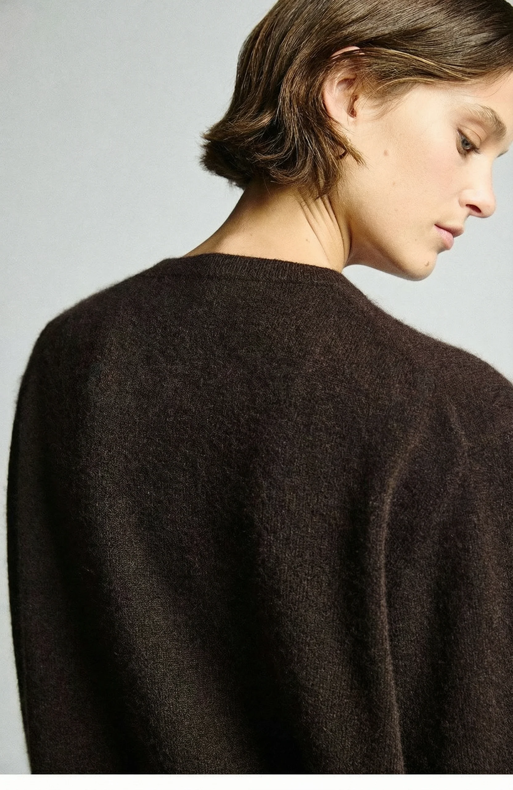 Brushed V-Neck Sweater - Image 4