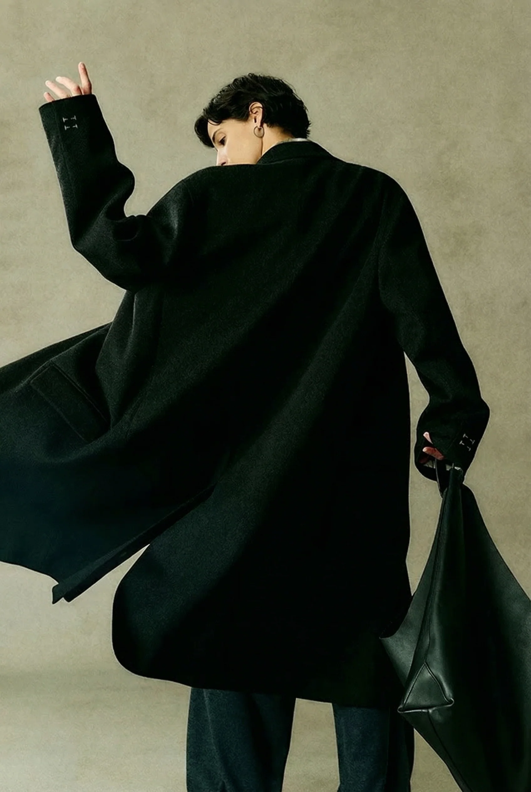 Brushed Wool Overcoat - Image 3