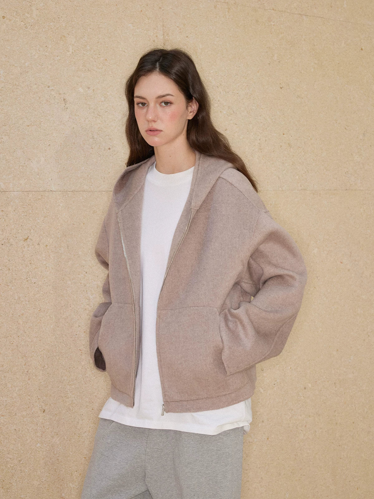 Brushed Zip Hoodie