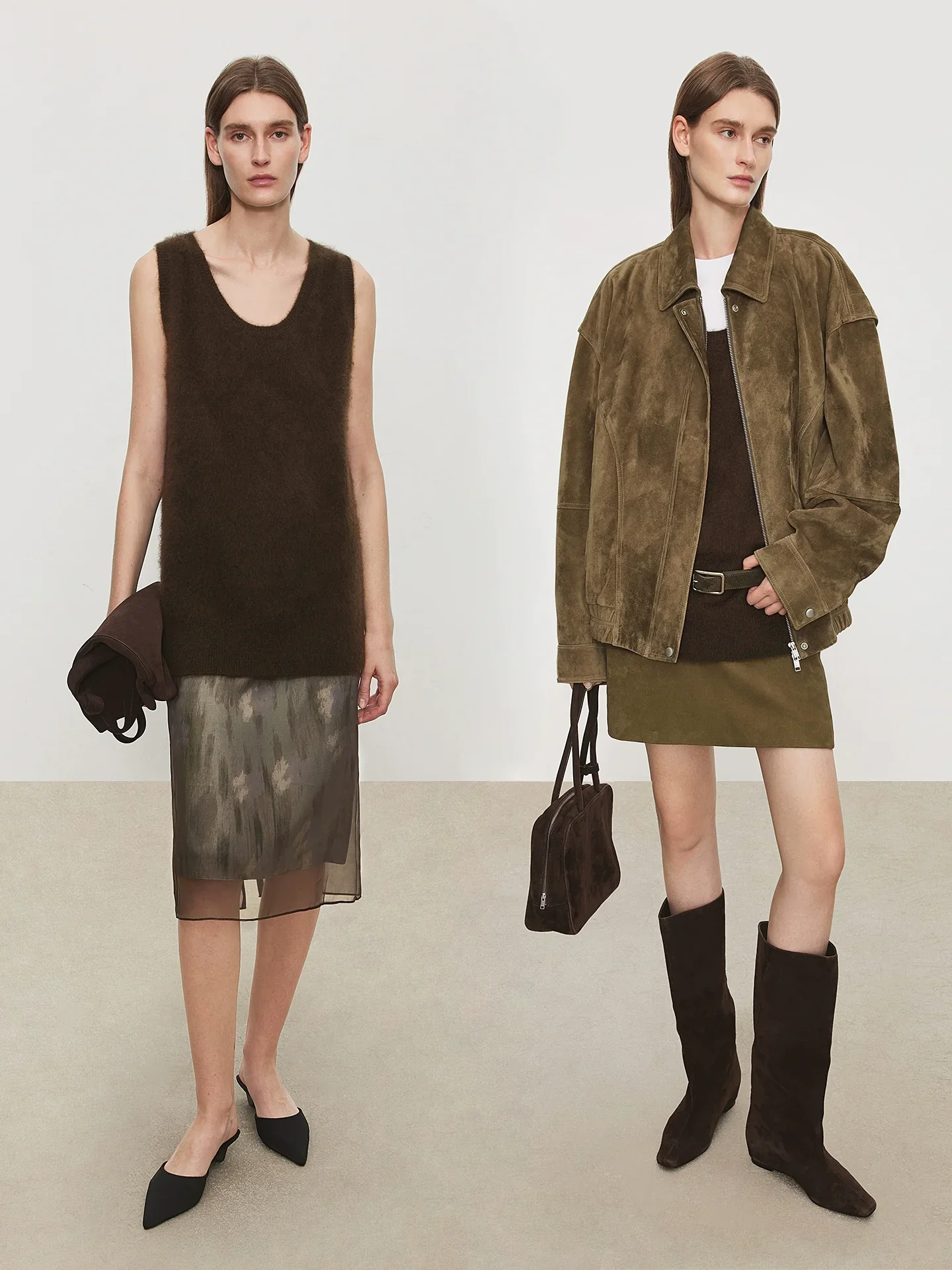 BrushedYakU-neckLonglineVest - Image 3