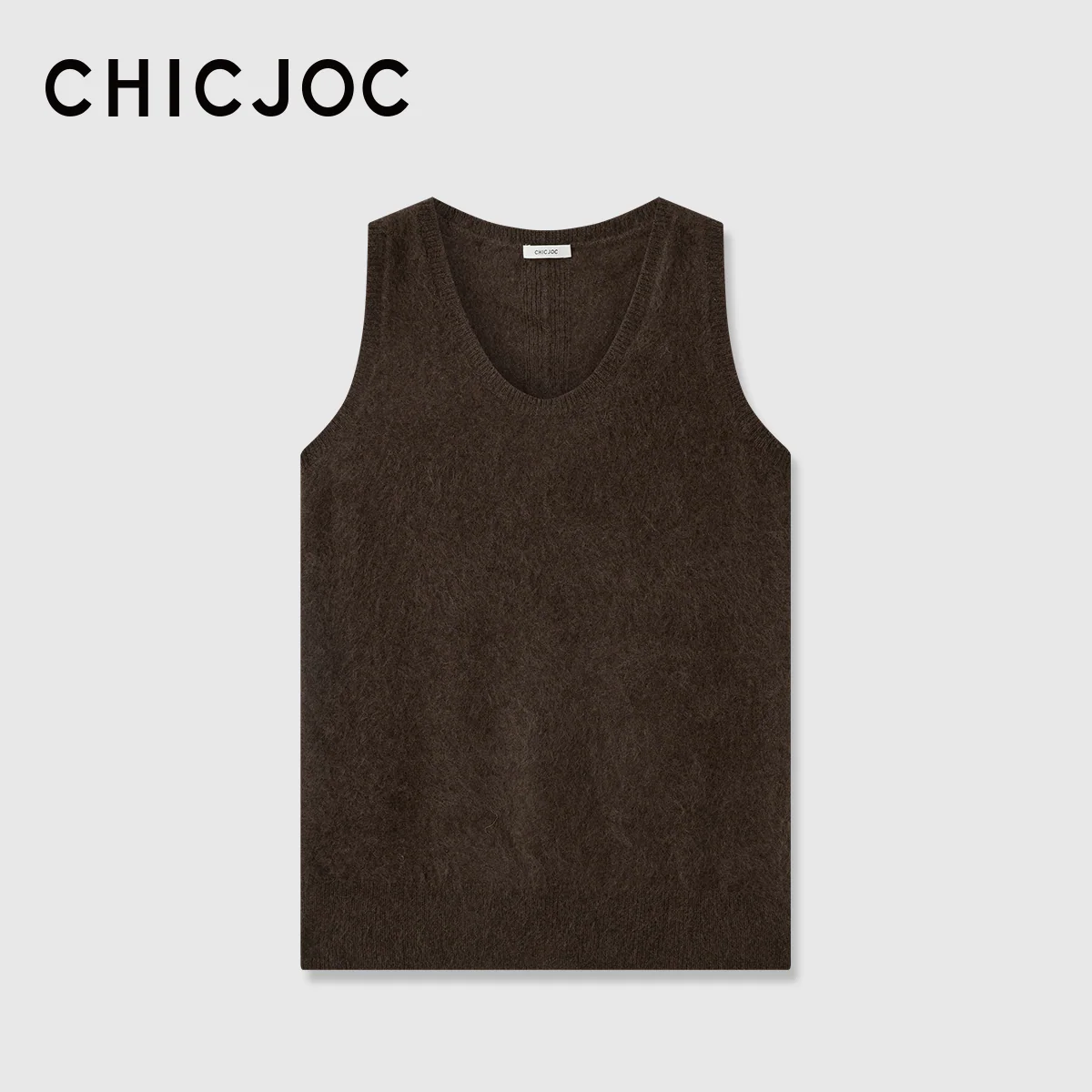 BrushedYakU-neckLonglineVest - Image 7