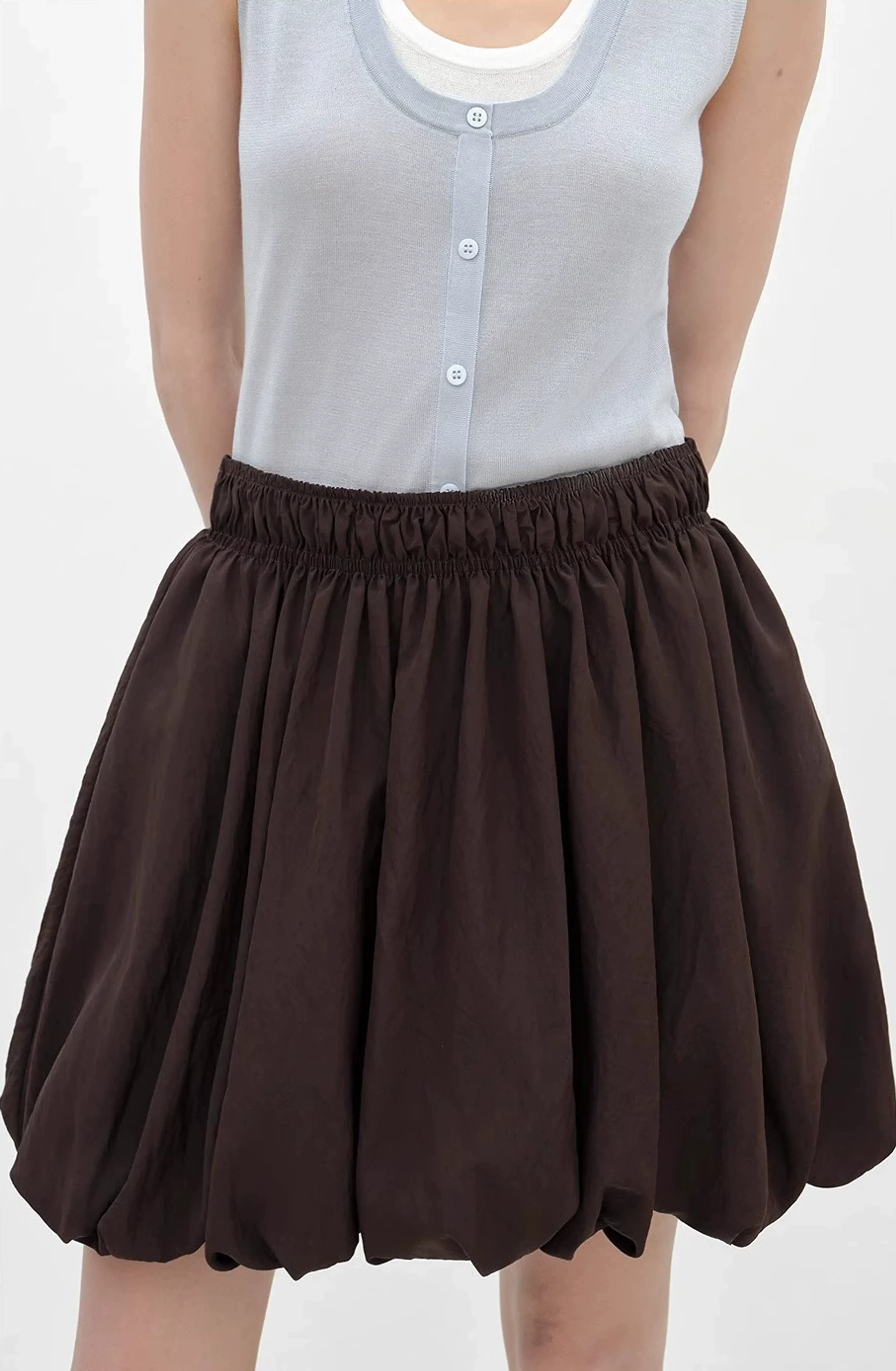 Bubble Hem Mini Skirt - Image 4