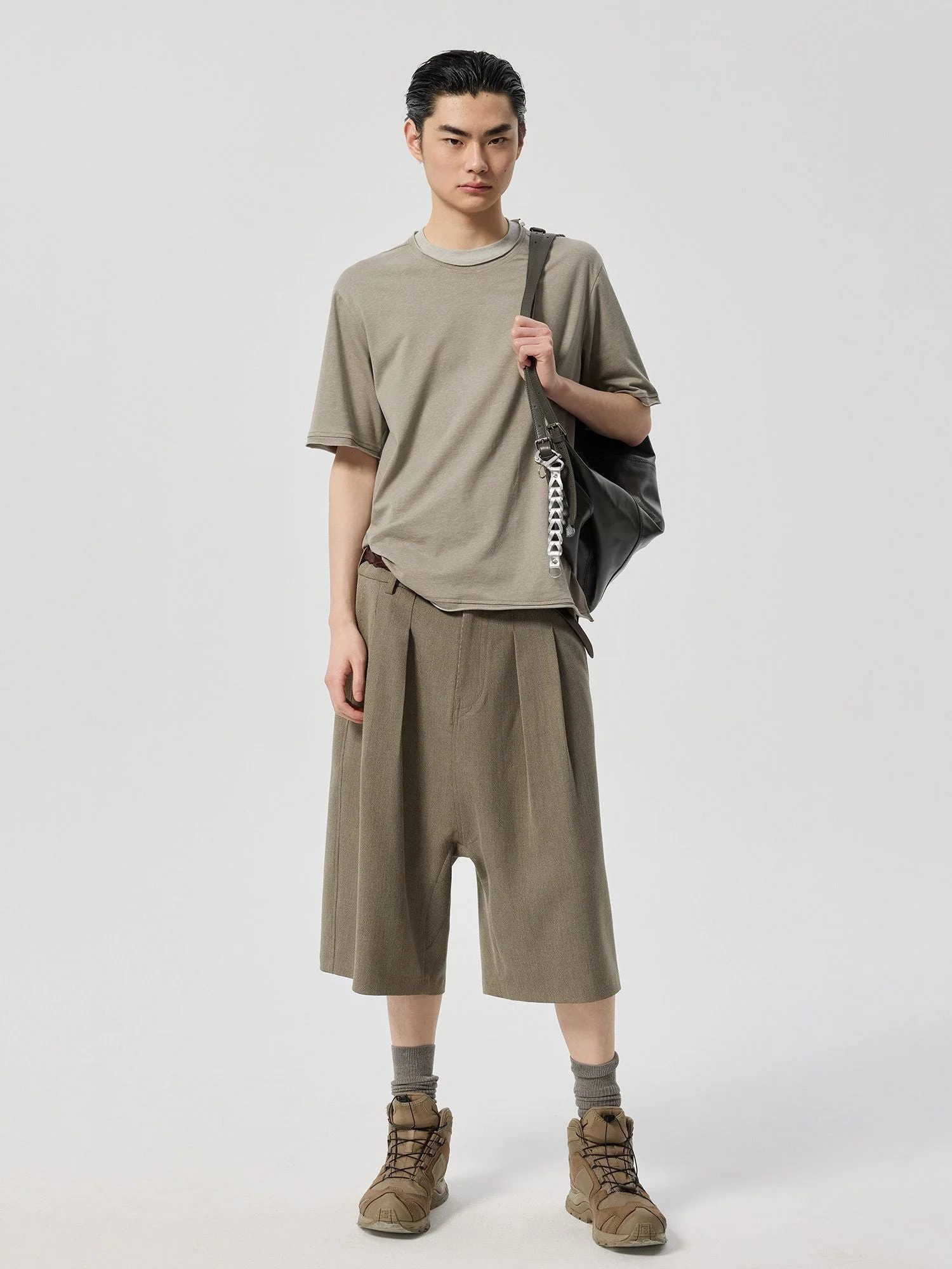 Buckle-Back Pleated Bermudas - Image 2
