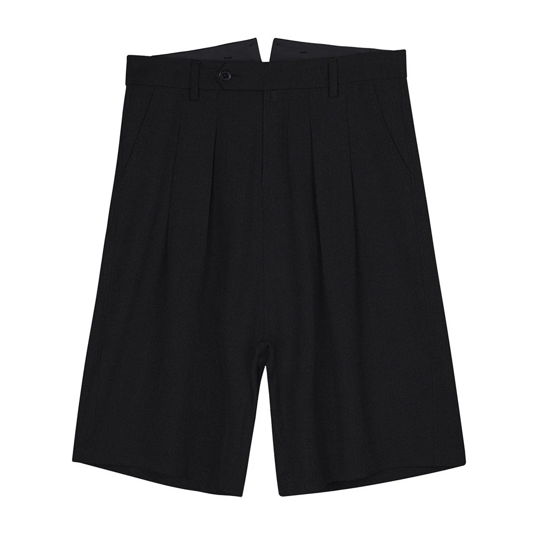 Buckle-Back Pleated Bermudas - Image 6