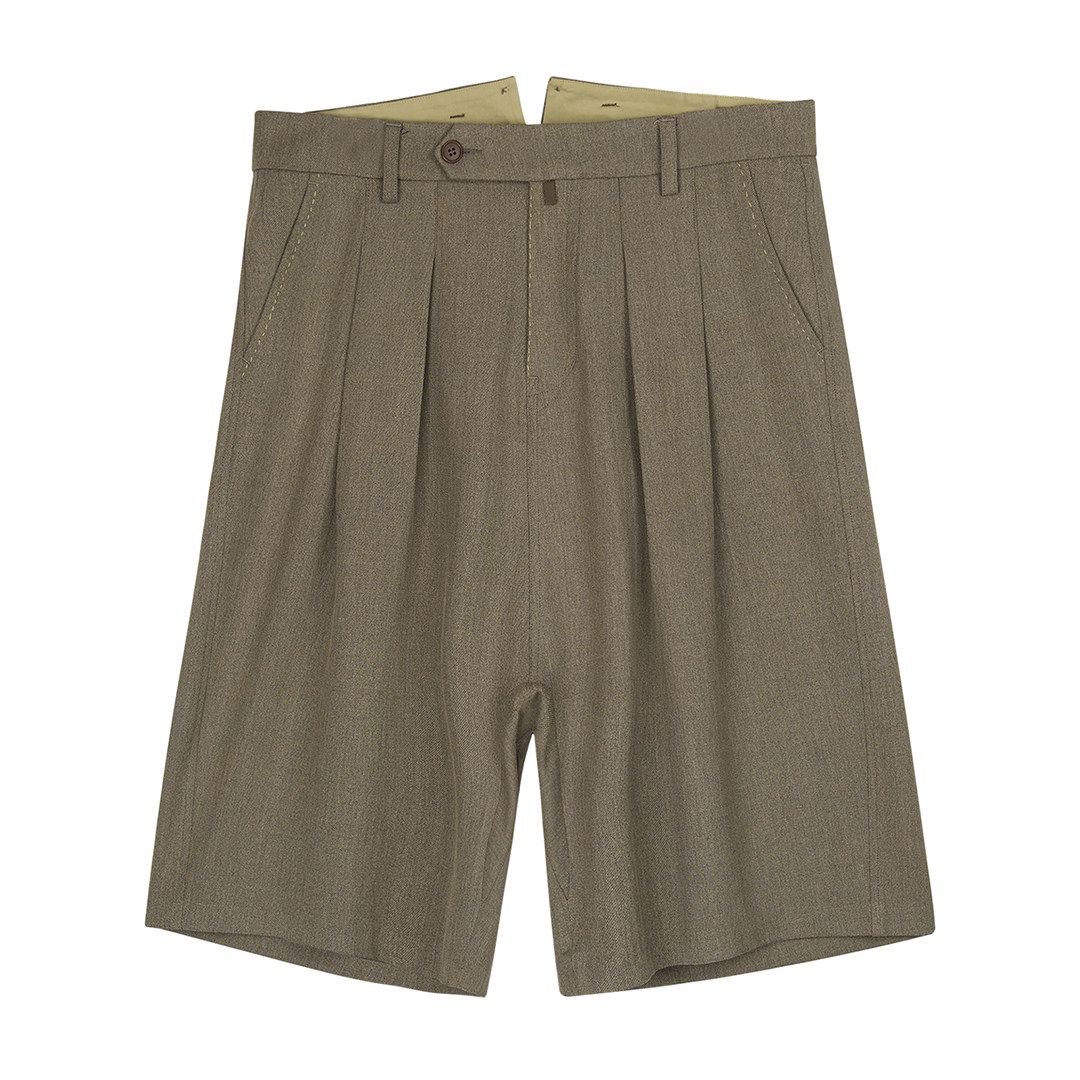 Buckle-Back Pleated Bermudas - Image 7