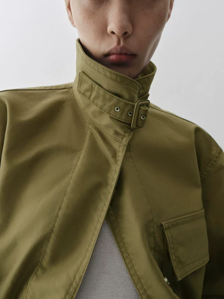Buckle Collar Field Jacket - Image 2