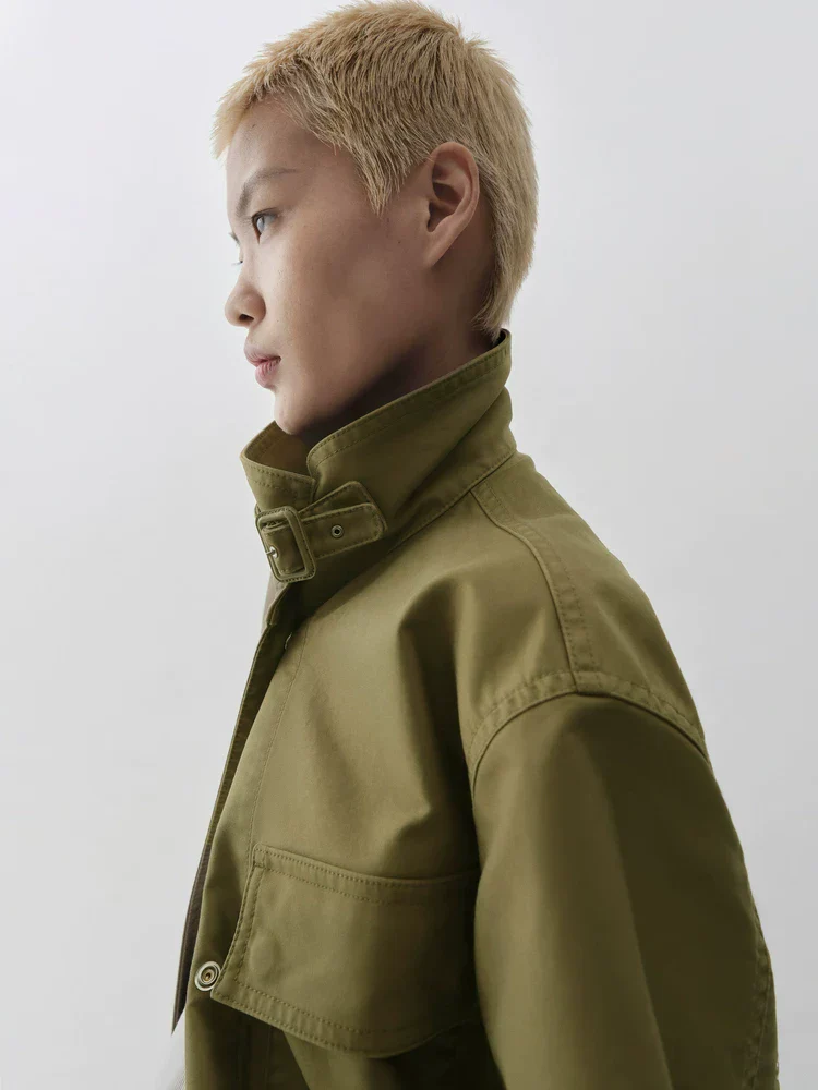 Buckle Collar Field Jacket - Image 3