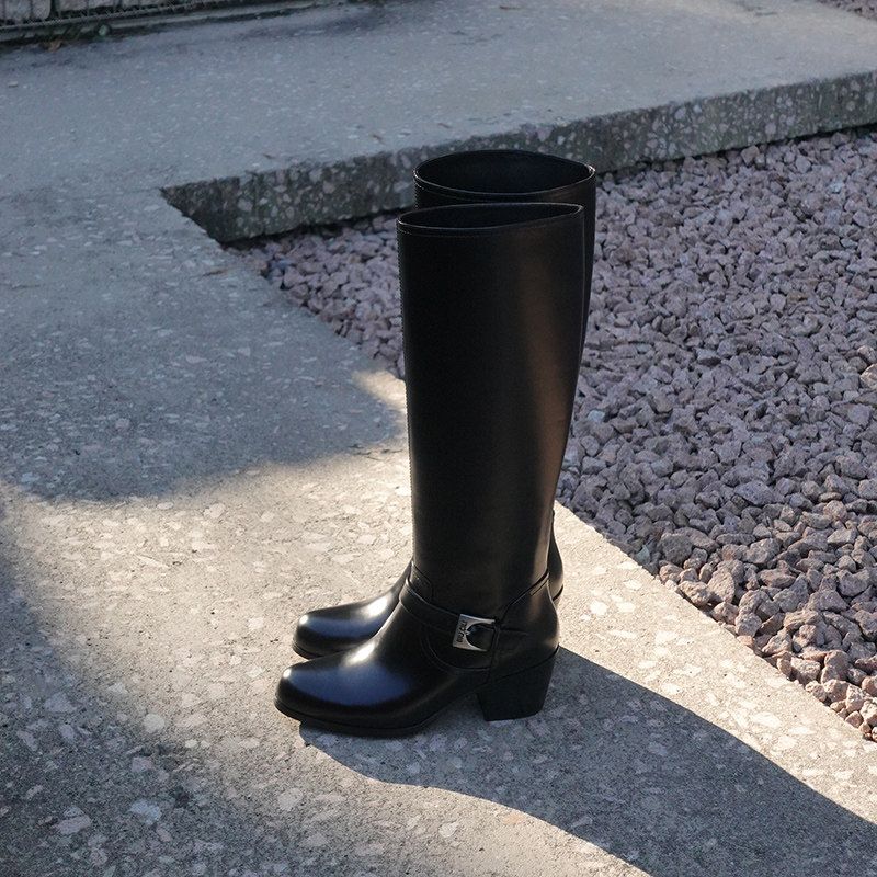 Buckle Knee-High Boots - Image 5