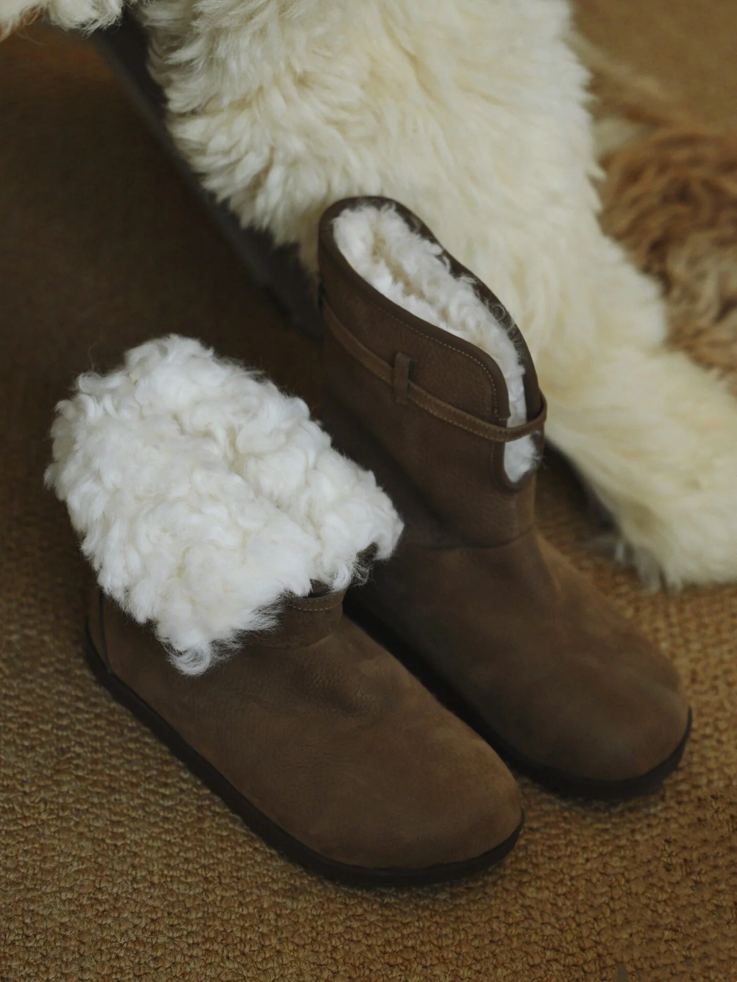Buckle Shearling Boots - Image 7