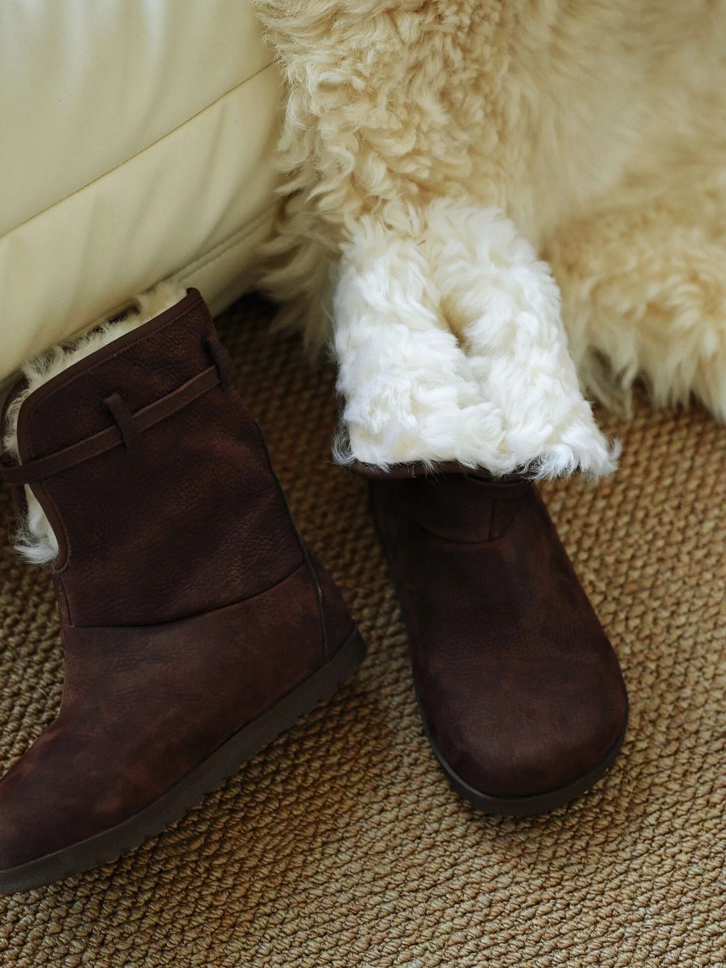 Buckle Shearling Boots - Image 8