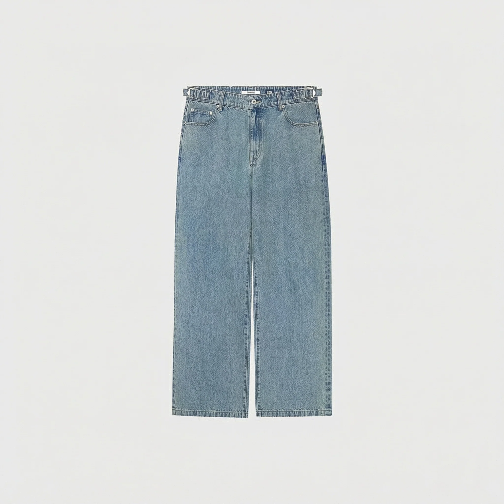 Buckle-Waist Wide Jeans - Image 6